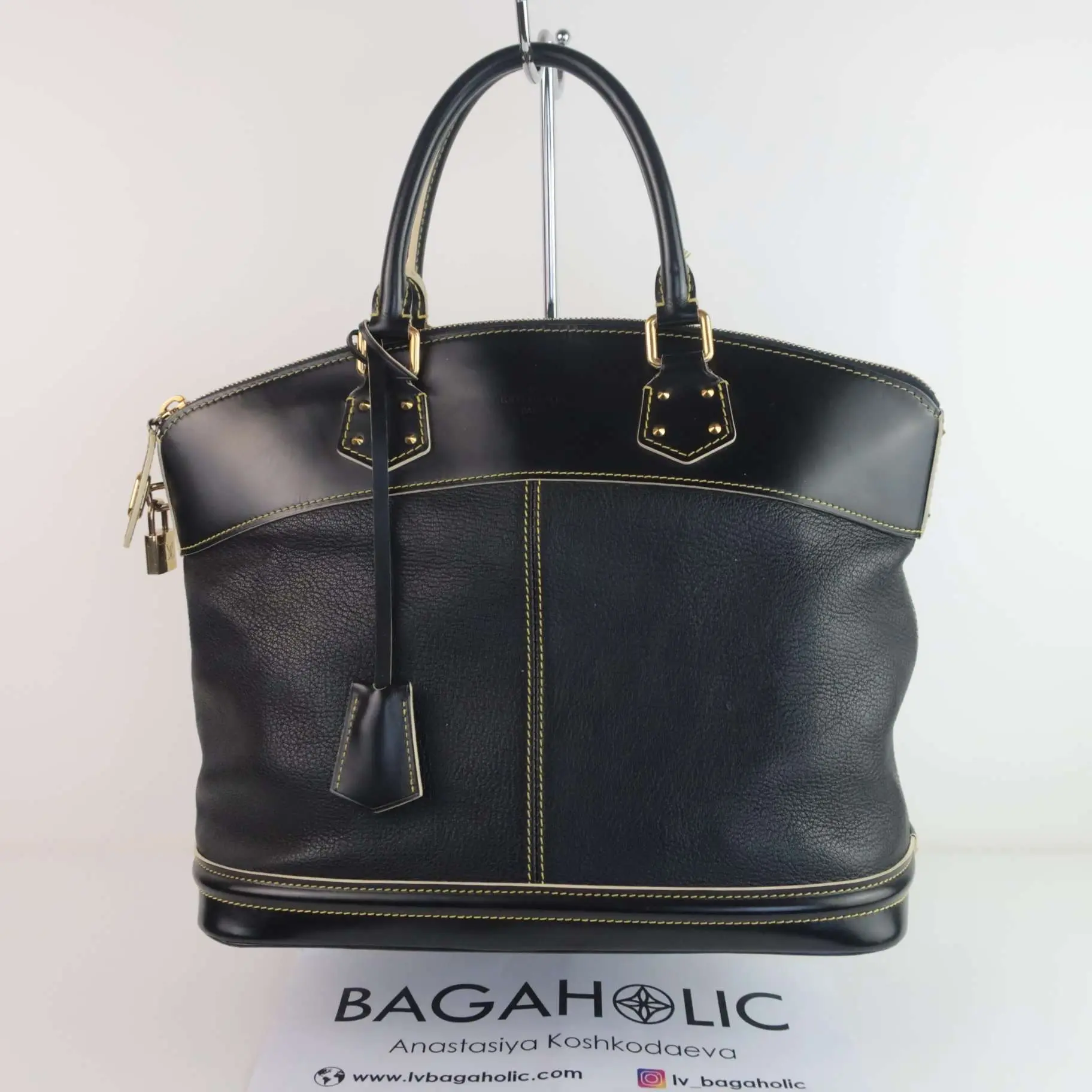 Louis Vuitton Lockit MM Suhali Leather Handbag - Image 3
