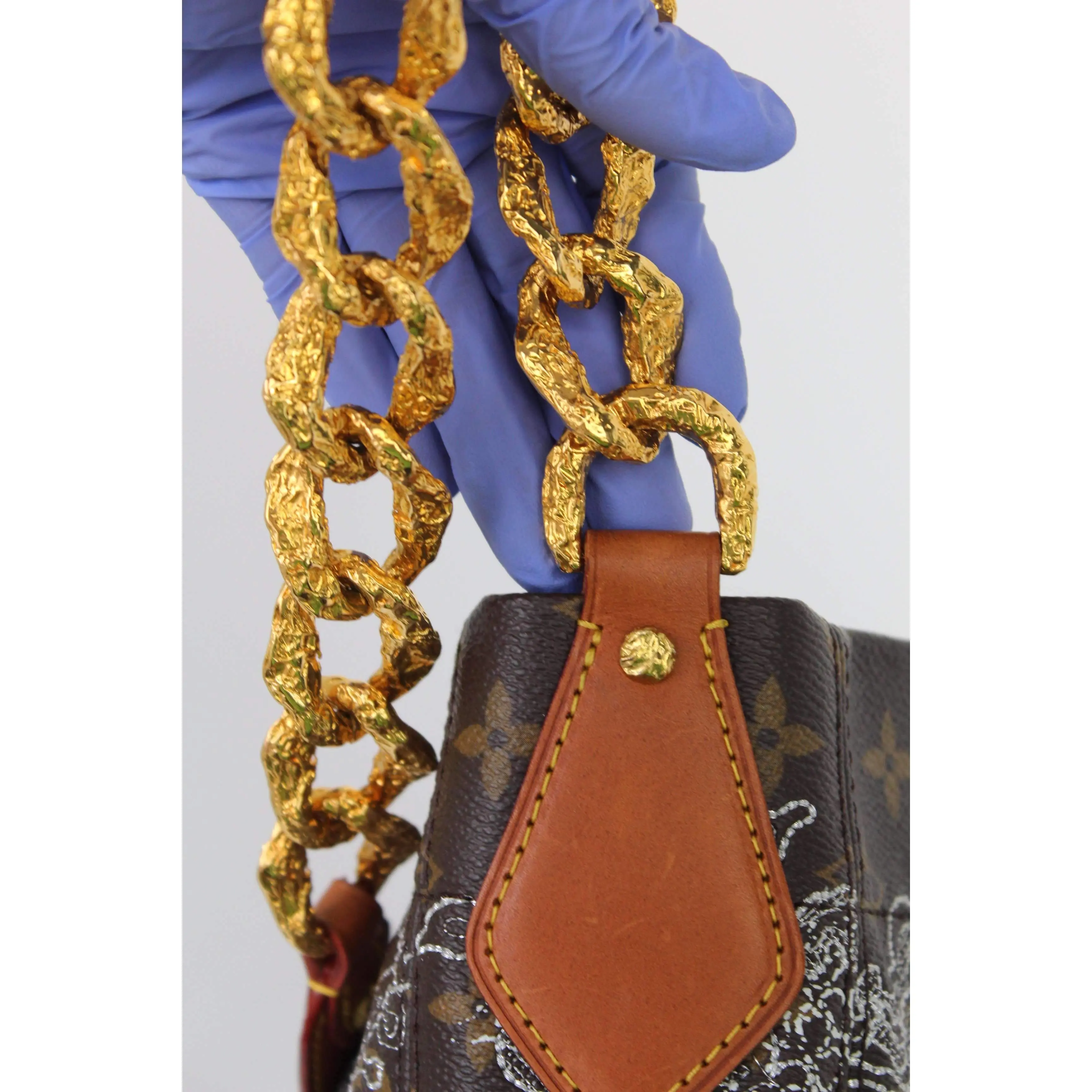 Louis Vuitton Fersen Dentellle Silver Monogram bag - Image 16