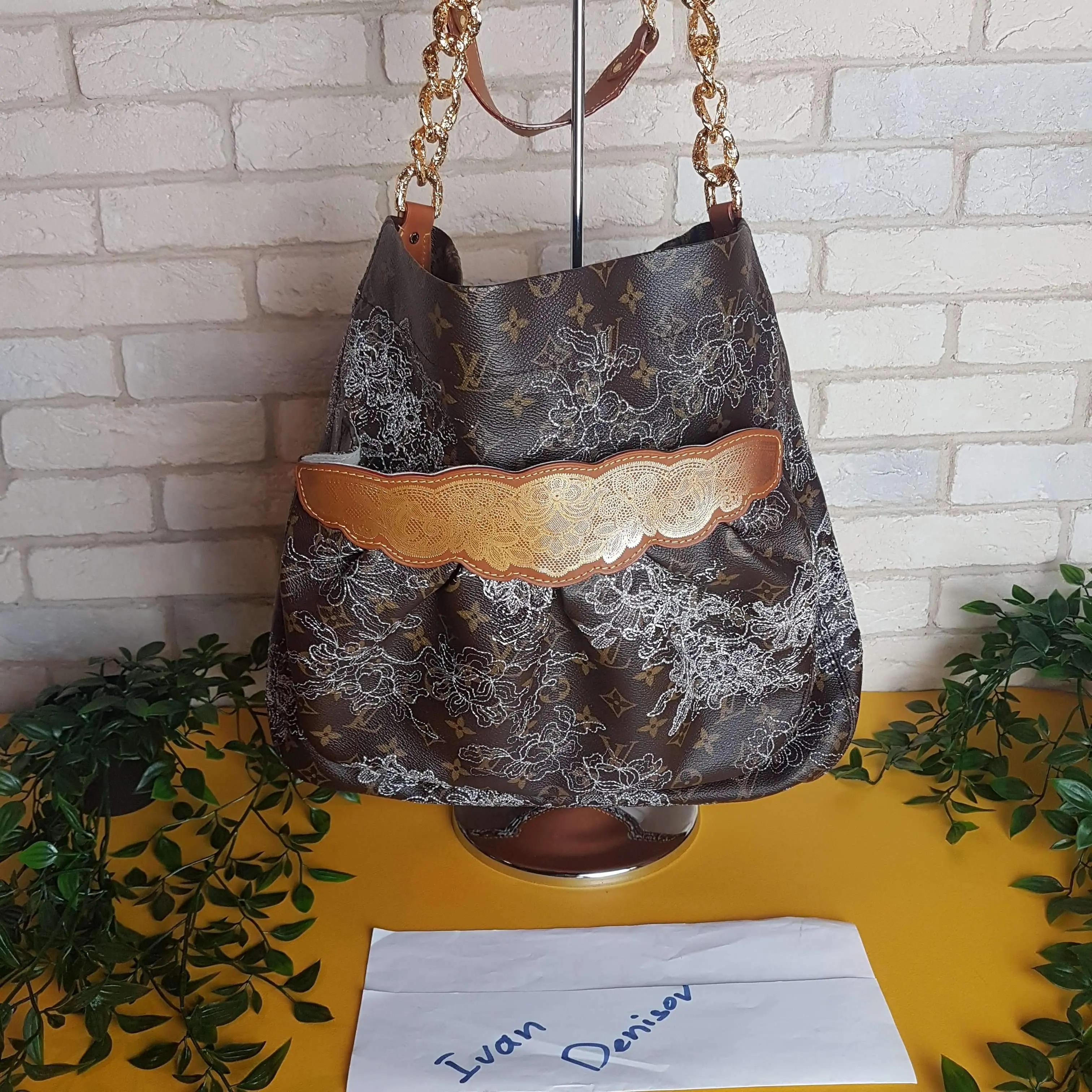 Louis Vuitton Fersen Dentellle Silver Monogram bag - Image 3