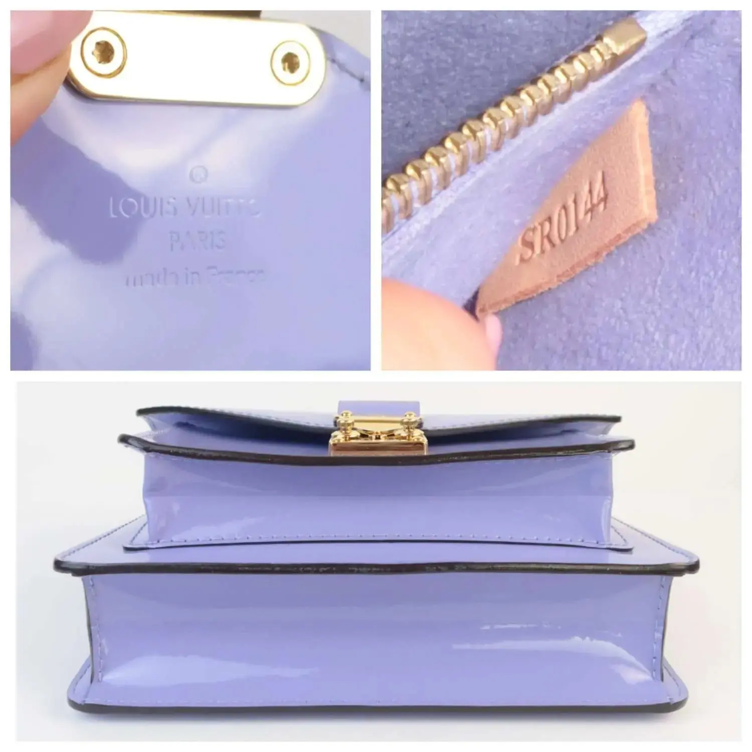 Louis Vuitton Monceau BB Lilas Vernis Bag - Image 9