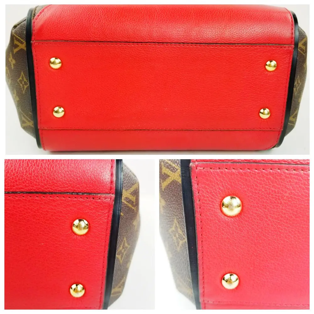 Louis Vuitton Monogram Canvas and Cerise Leather Kimono MM Tote Bag - Image 5
