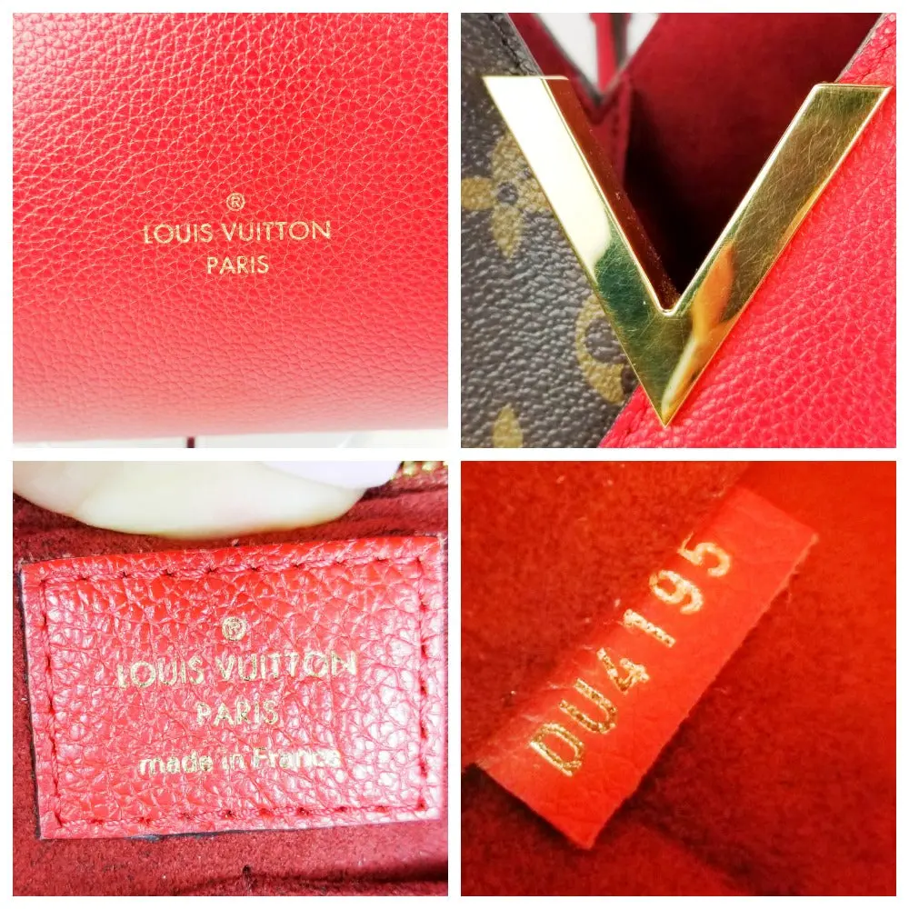 Louis Vuitton Monogram Canvas and Cerise Leather Kimono MM Tote Bag - Image 9