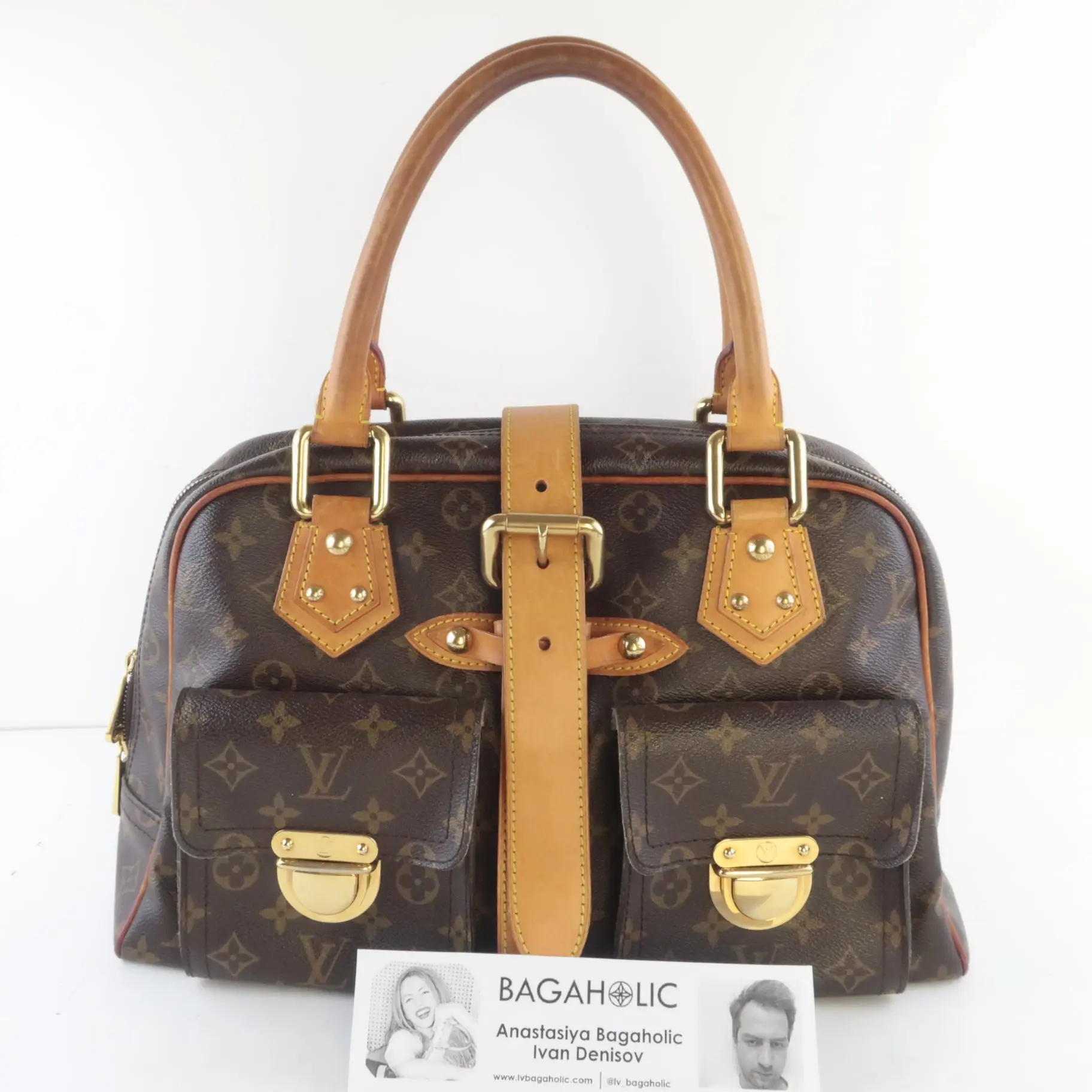 Louis Vuitton Monogram Canvas Manhattan GM Bag - Image 3