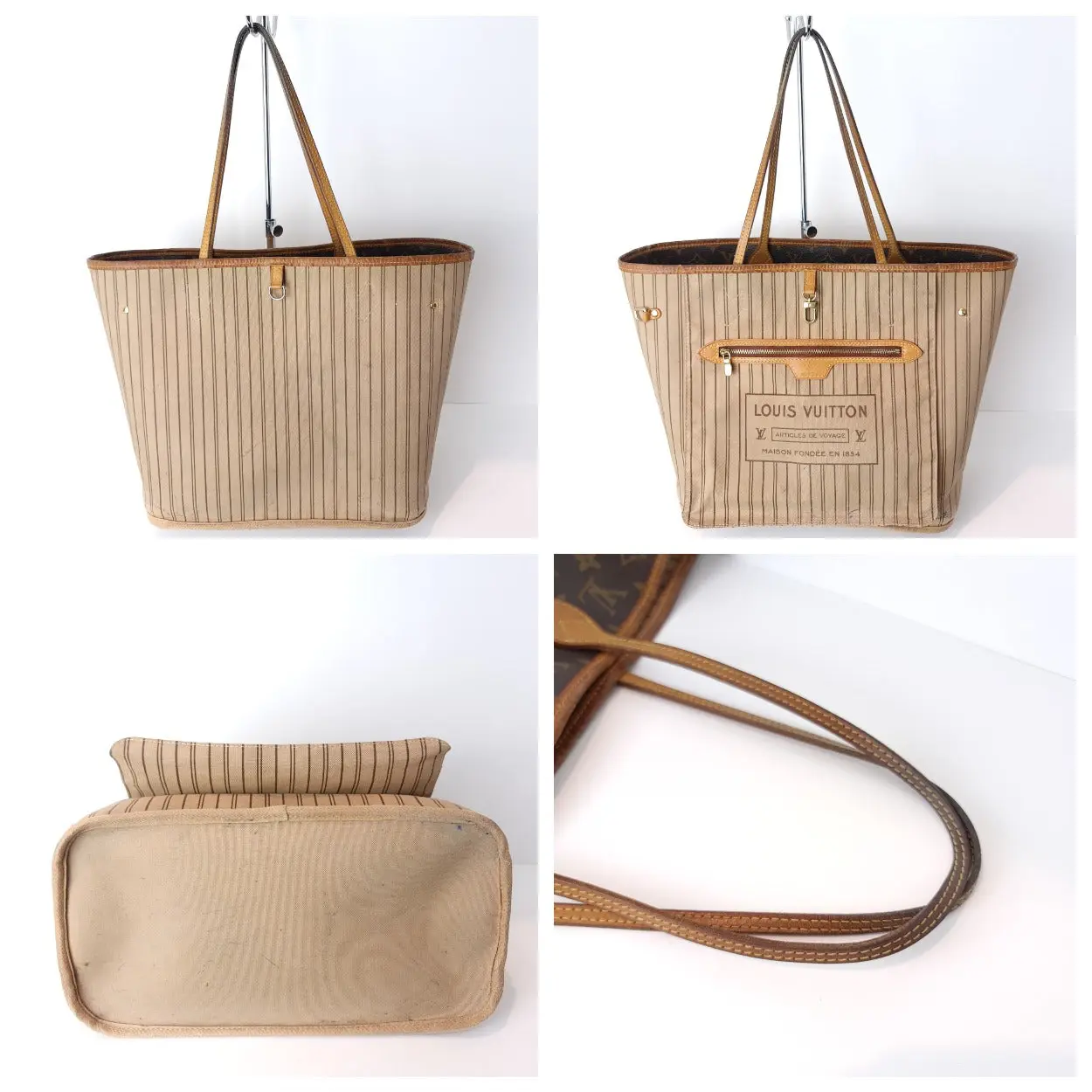 Louis Vuitton Monogram Canvas Neverfull MM Bag (760) - Image 6