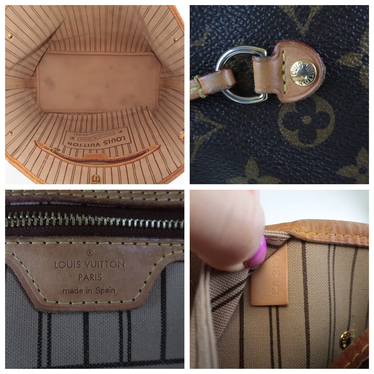 Louis Vuitton Monogram Canvas Neverfull MM Bag With Pouch - Image 10
