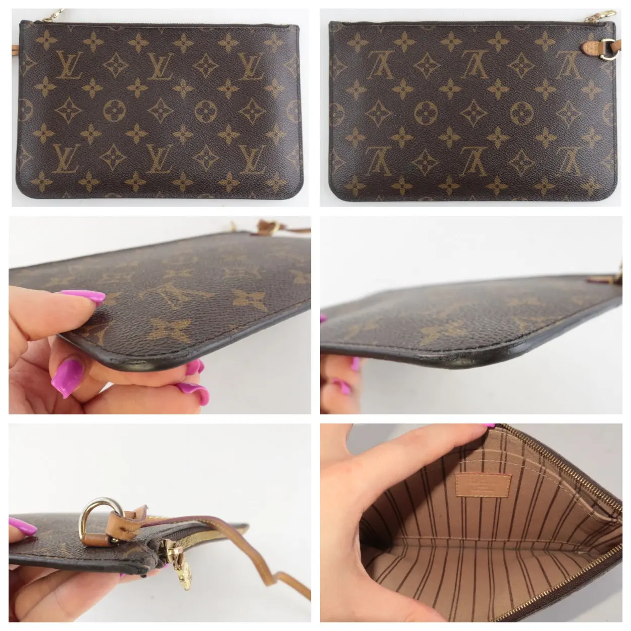 Louis Vuitton Monogram Canvas Neverfull MM Bag With Pouch - Image 19
