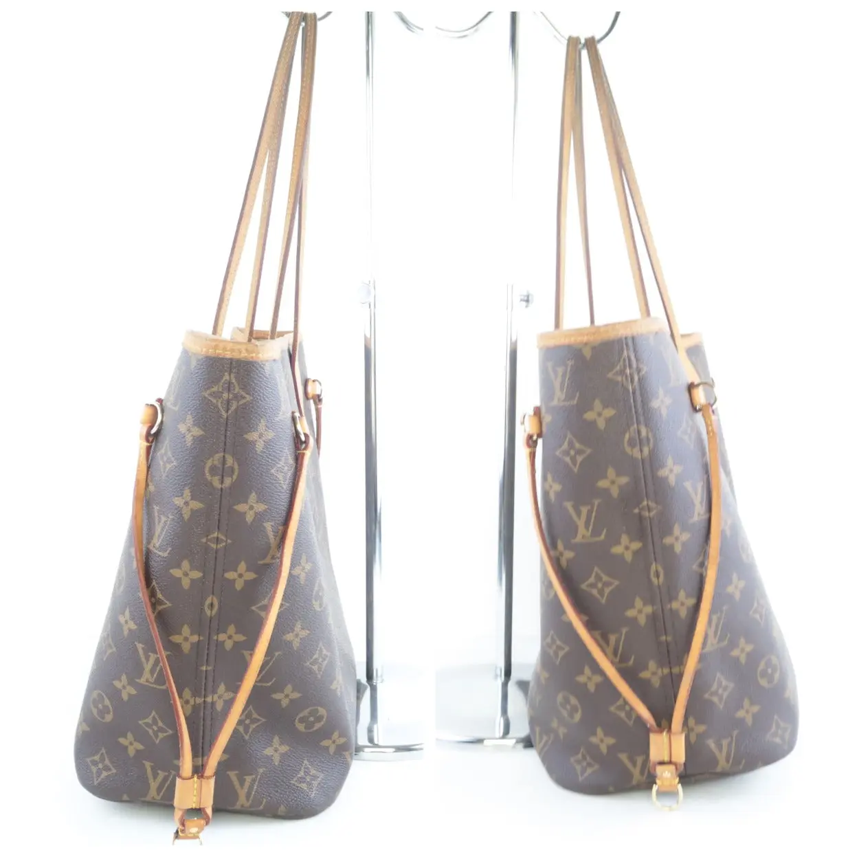 Louis Vuitton Monogram Canvas Neverfull MM Bag With Pouch - Image 6