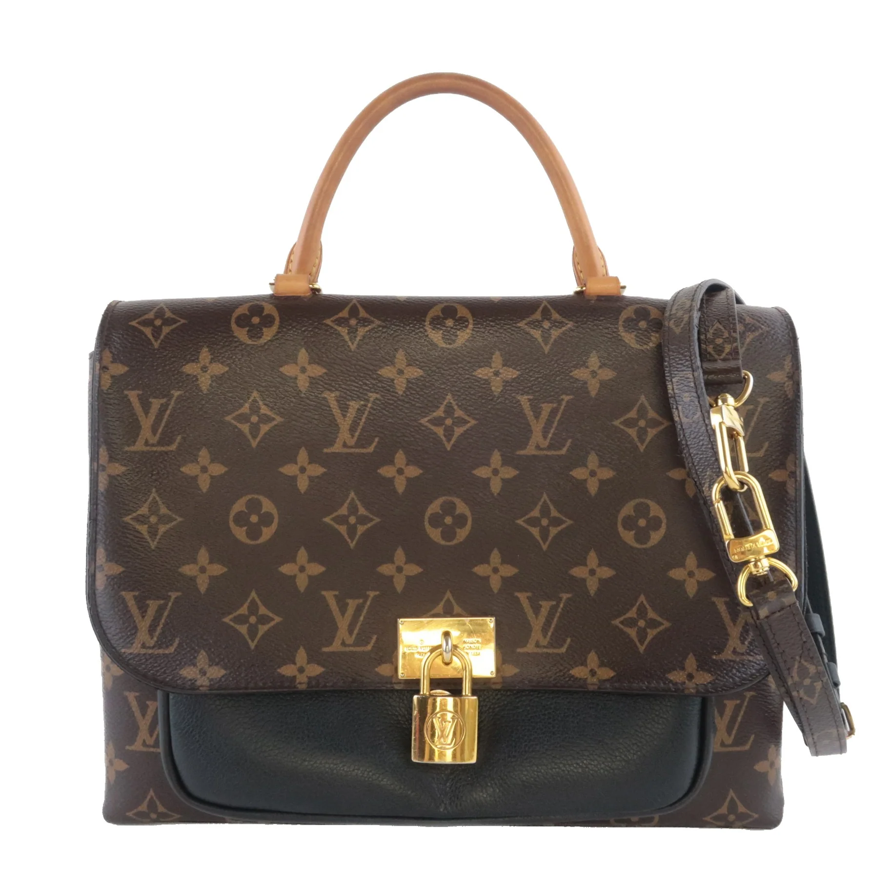 Louis Vuitton Monogram Canvas Noir Marignan Crossbody Bag - Image 2