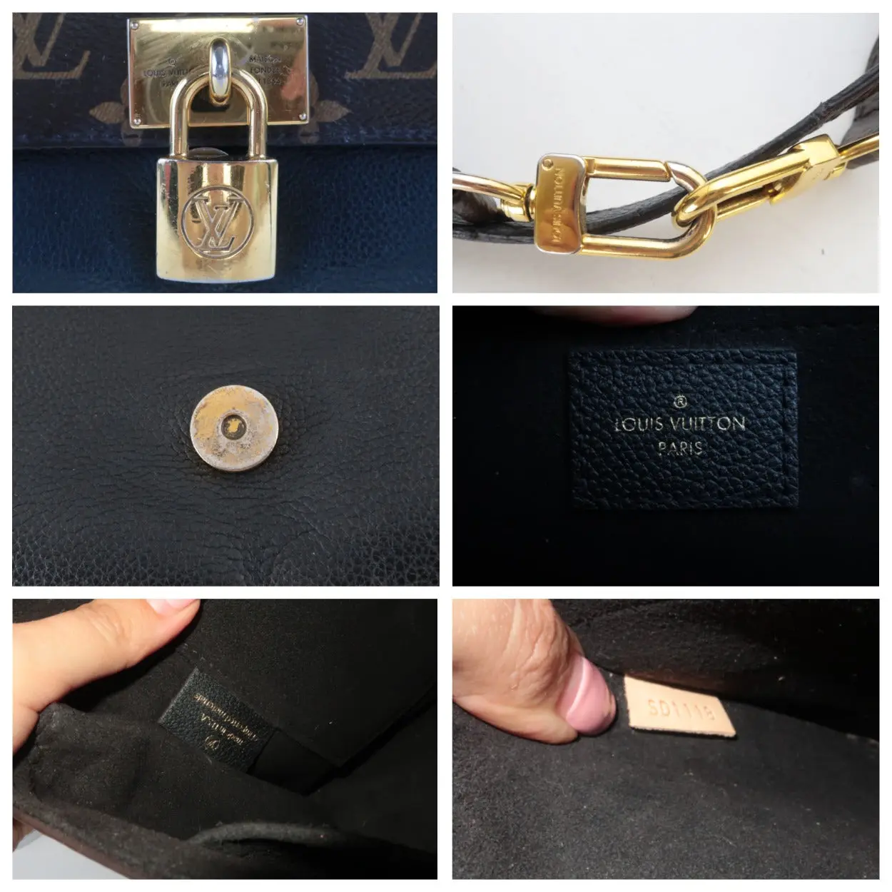 Louis Vuitton Monogram Canvas Noir Marignan Crossbody Bag - Image 9