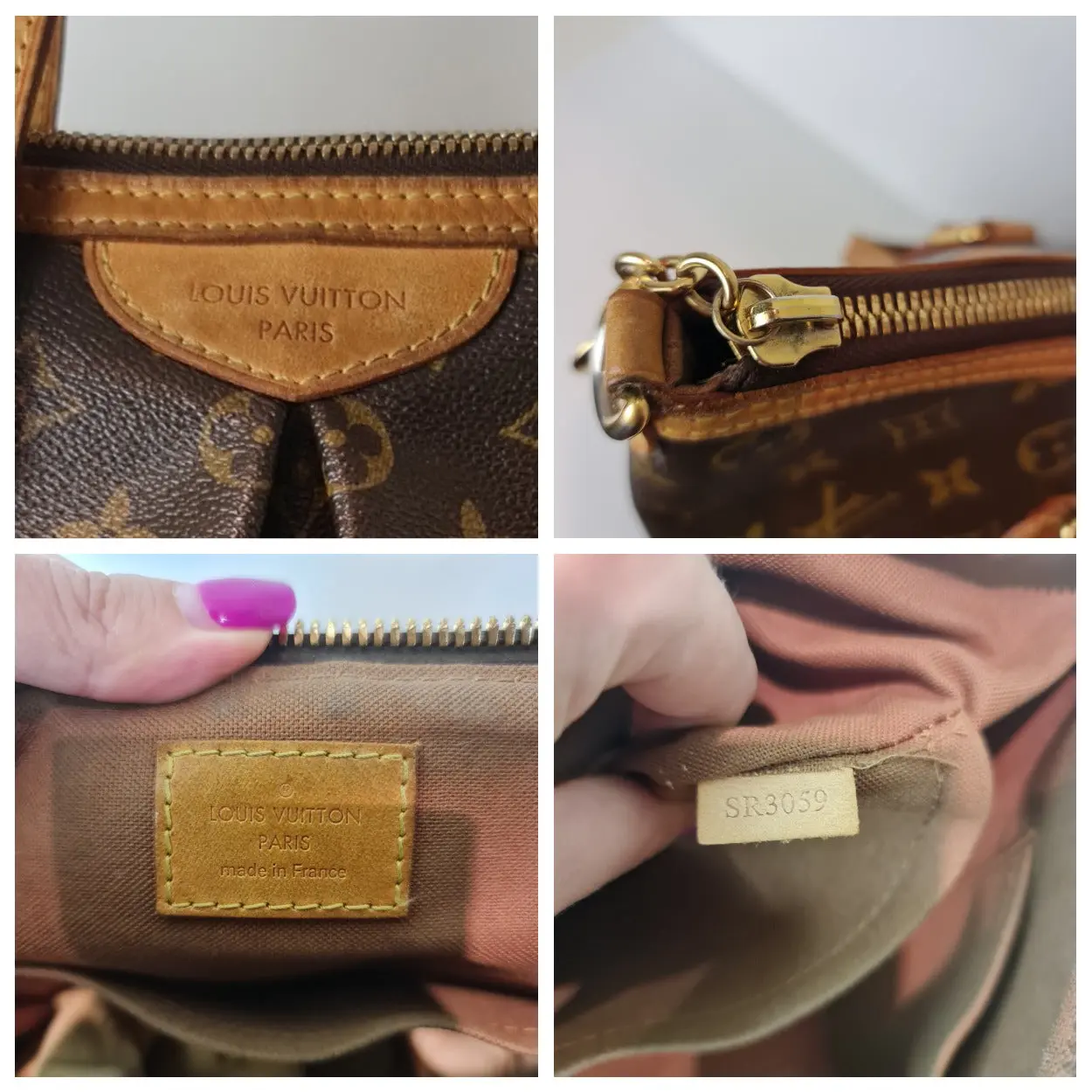 Louis Vuitton Monogram Canvas Palermo PM Bag (770) - Image 7