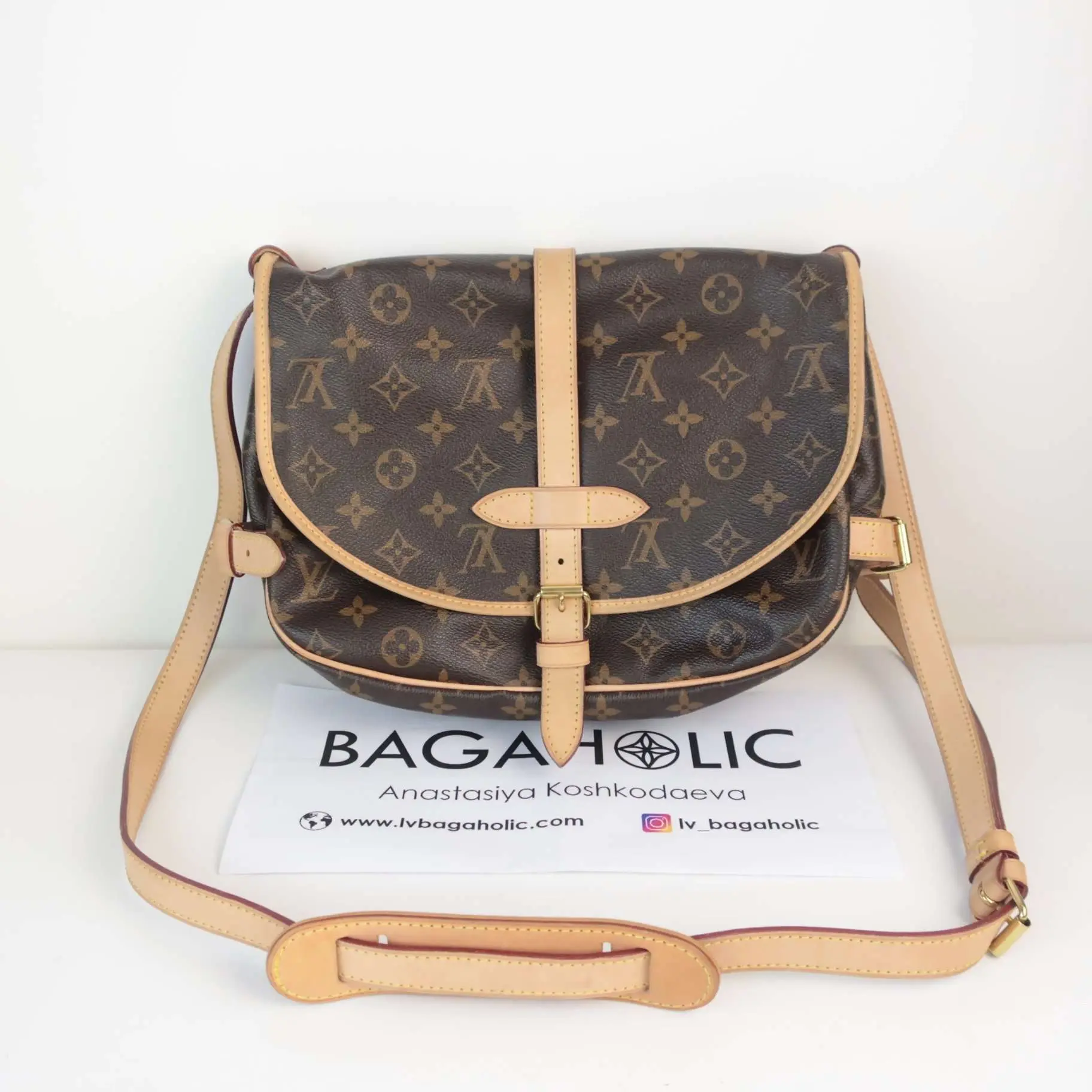 Louis Vuitton Monogram Saumur PM Bag - Image 2