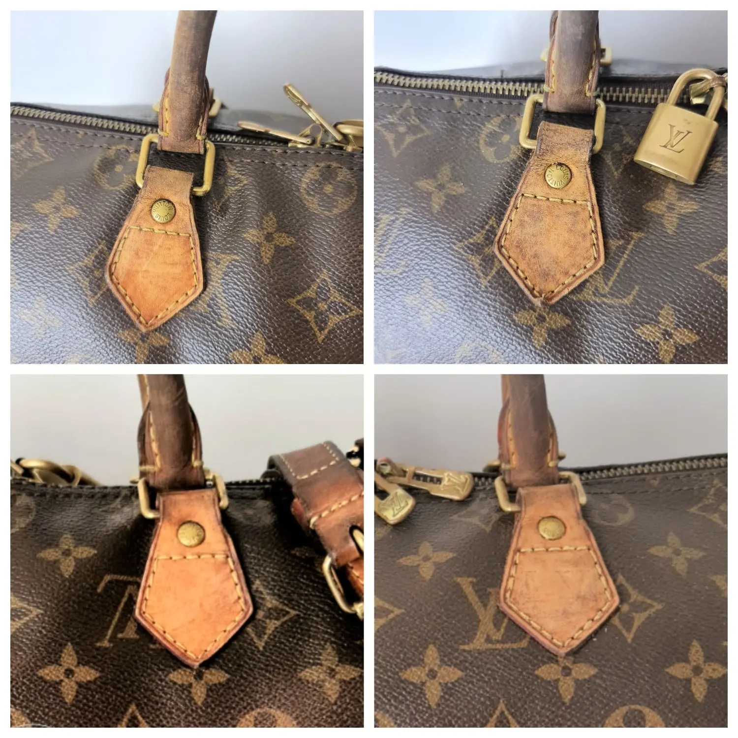 Louis Vuitton Monogram Canvas Speedy 30 Bandouliere Bag (with faded initials) (784) - Image 12