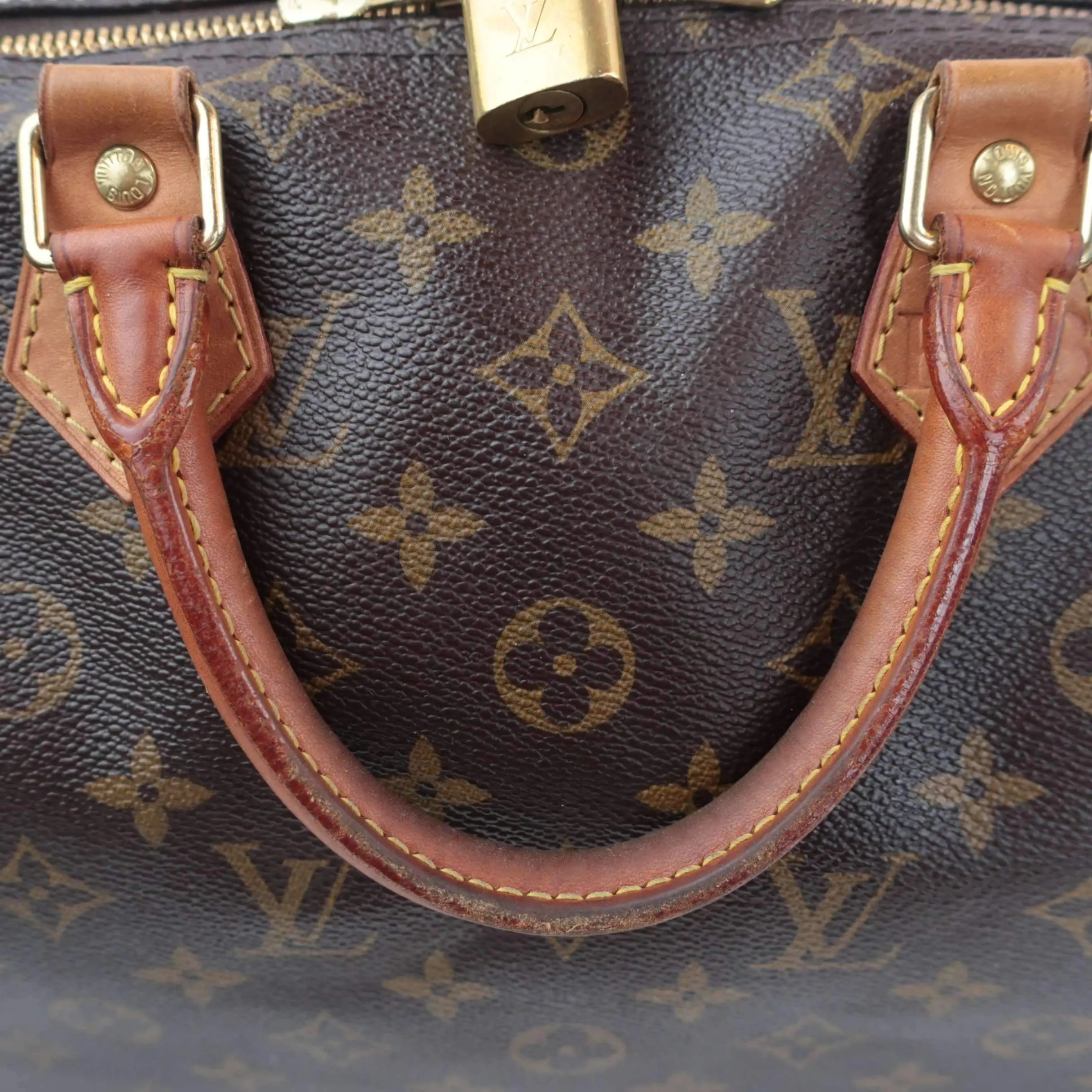 Louis Vuitton Monogram Canvas Speedy 30 Bandouliere Bag (with initials) - Image 44