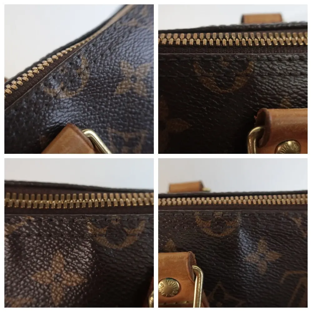 Louis Vuitton Monogram Canvas Speedy 35 Bandouliere Crossbody Bag - Image 21