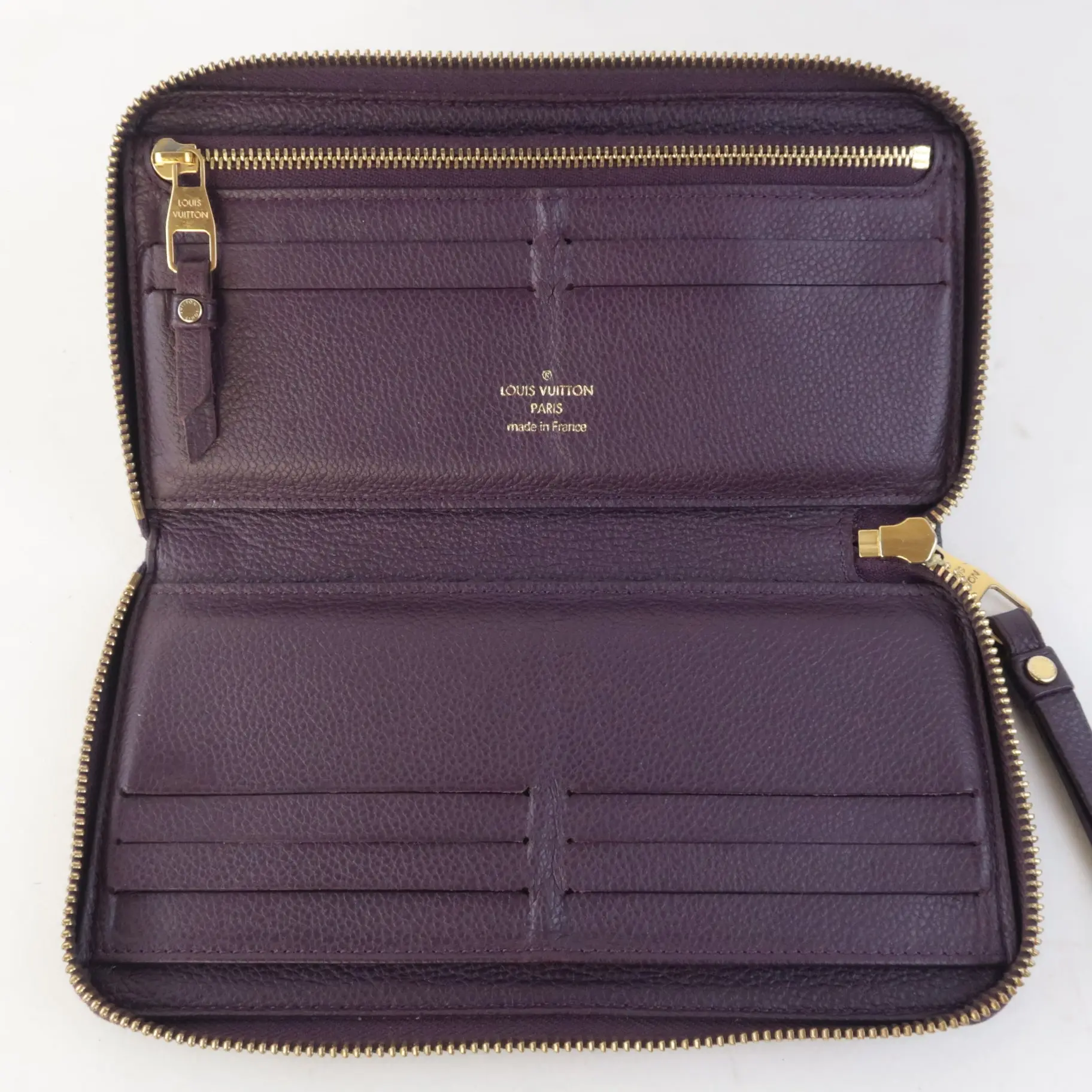 Louis Vuitton Monogram Empreinte Leather Aube/Violet Secret Wallet (727) - Image 10