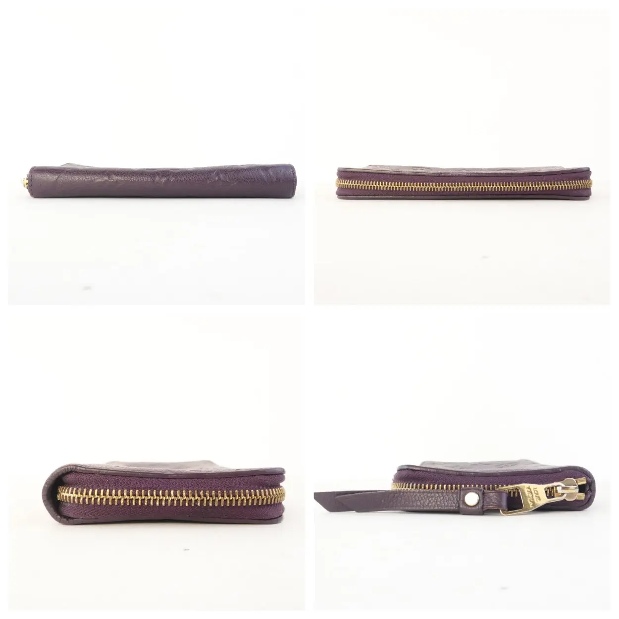 Louis Vuitton Monogram Empreinte Leather Aube/Violet Secret Wallet (727) - Image 11