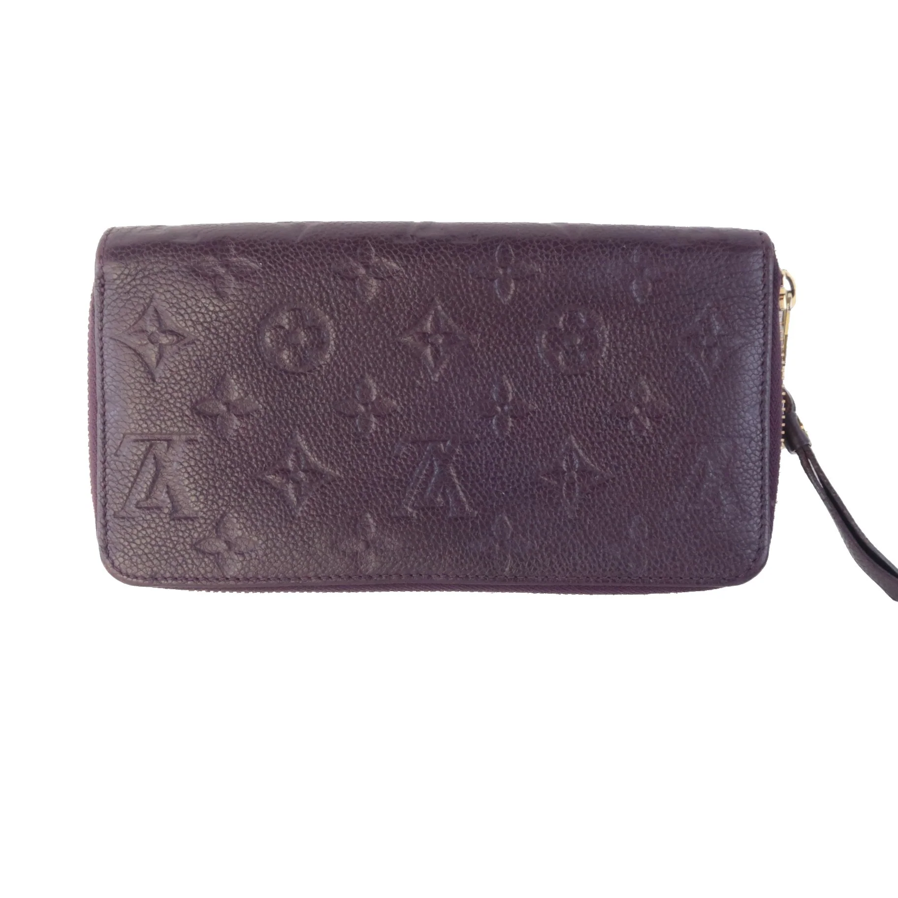 Louis Vuitton Monogram Empreinte Leather Aube/Violet Secret Wallet (727) - Image 2