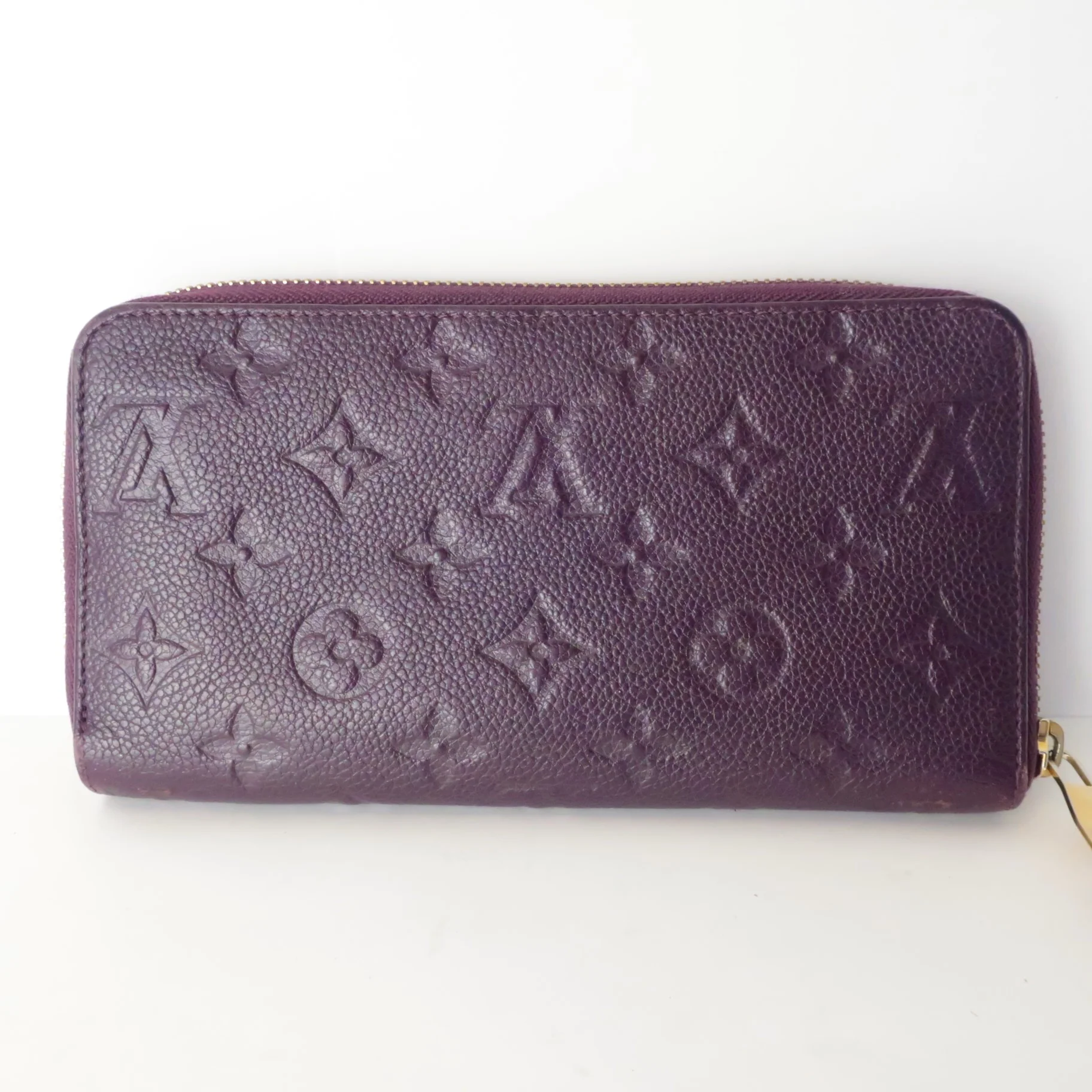 Louis Vuitton Monogram Empreinte Leather Aube/Violet Secret Wallet (803) - Image 3
