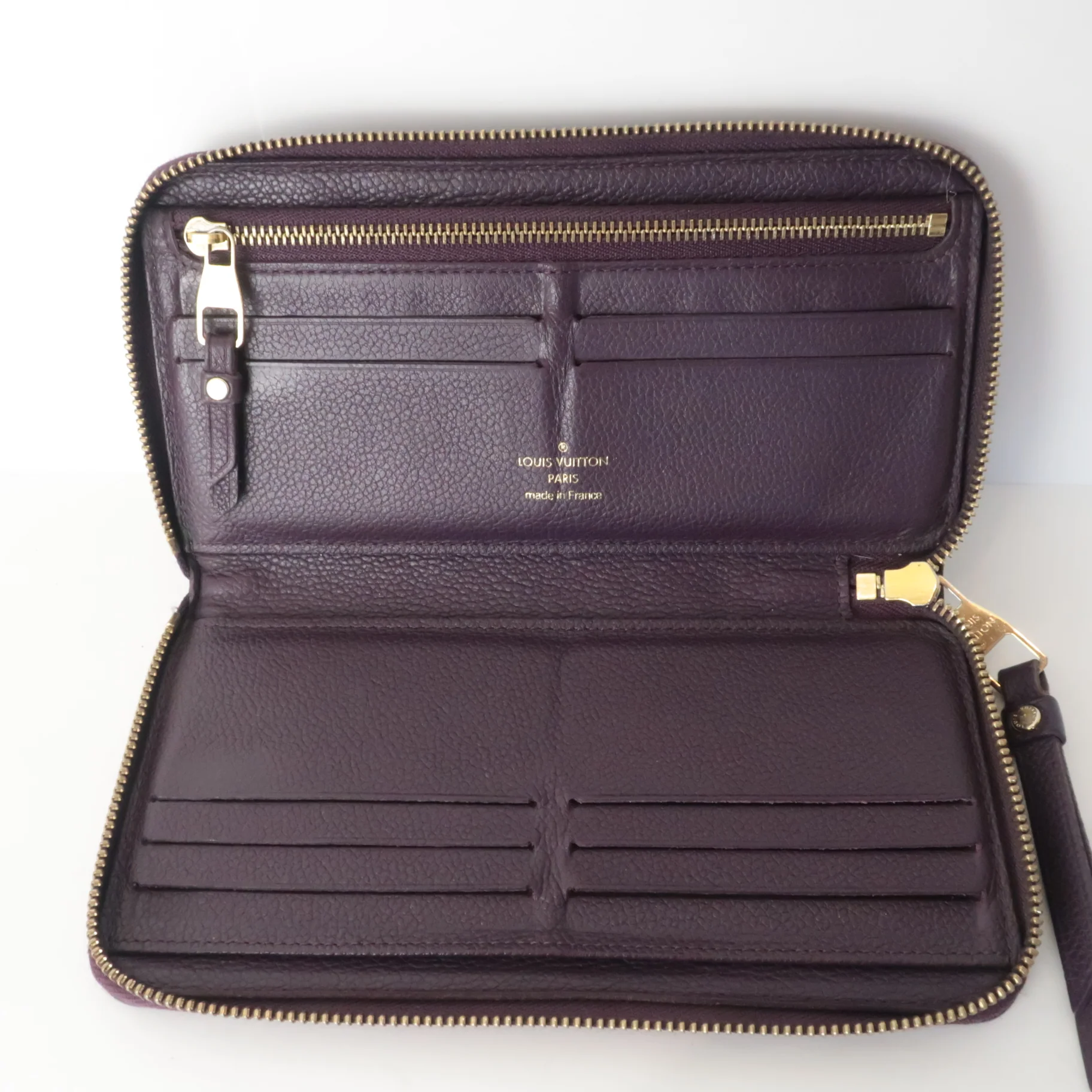 Louis Vuitton Monogram Empreinte Leather Aube/Violet Secret Wallet (803) - Image 5