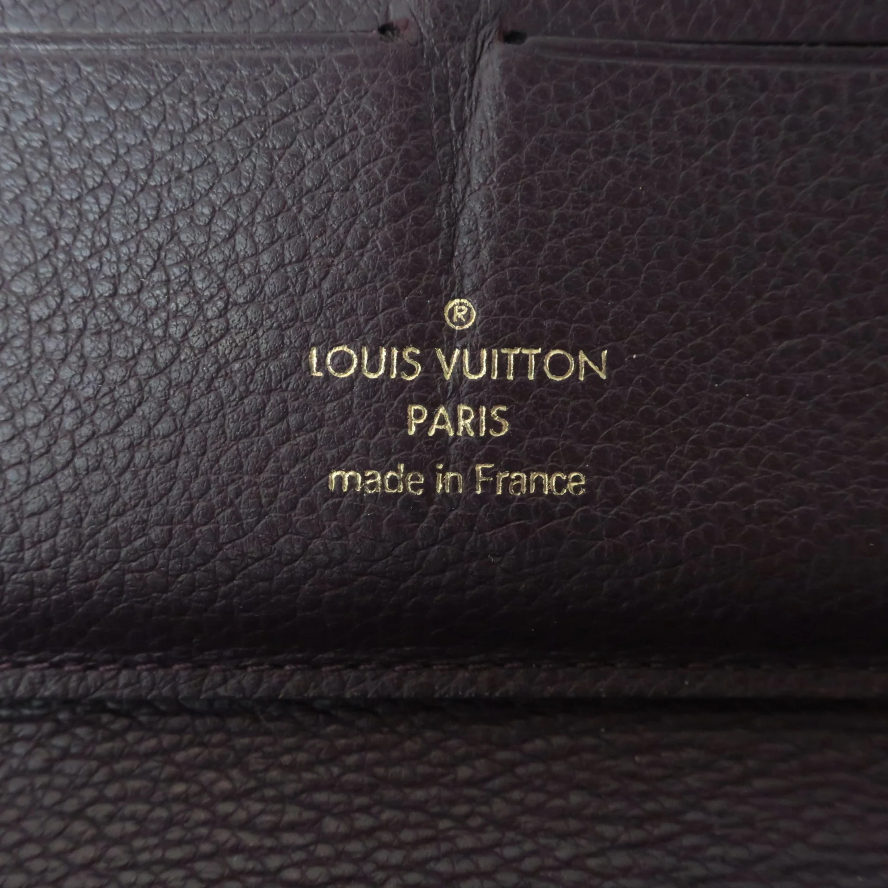 Louis Vuitton Monogram Empreinte Leather Aube/Violet Secret Wallet (803) - Image 6