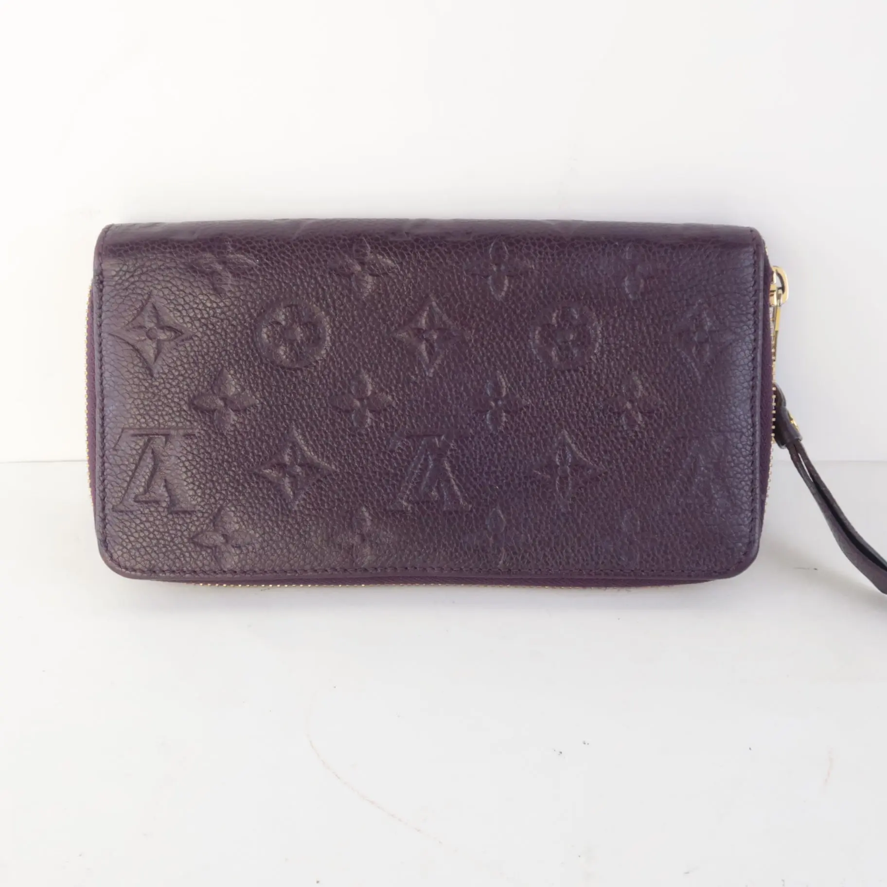 Louis Vuitton Monogram Empreinte Leather Aube/Violet Secret Wallet (727) - Image 9