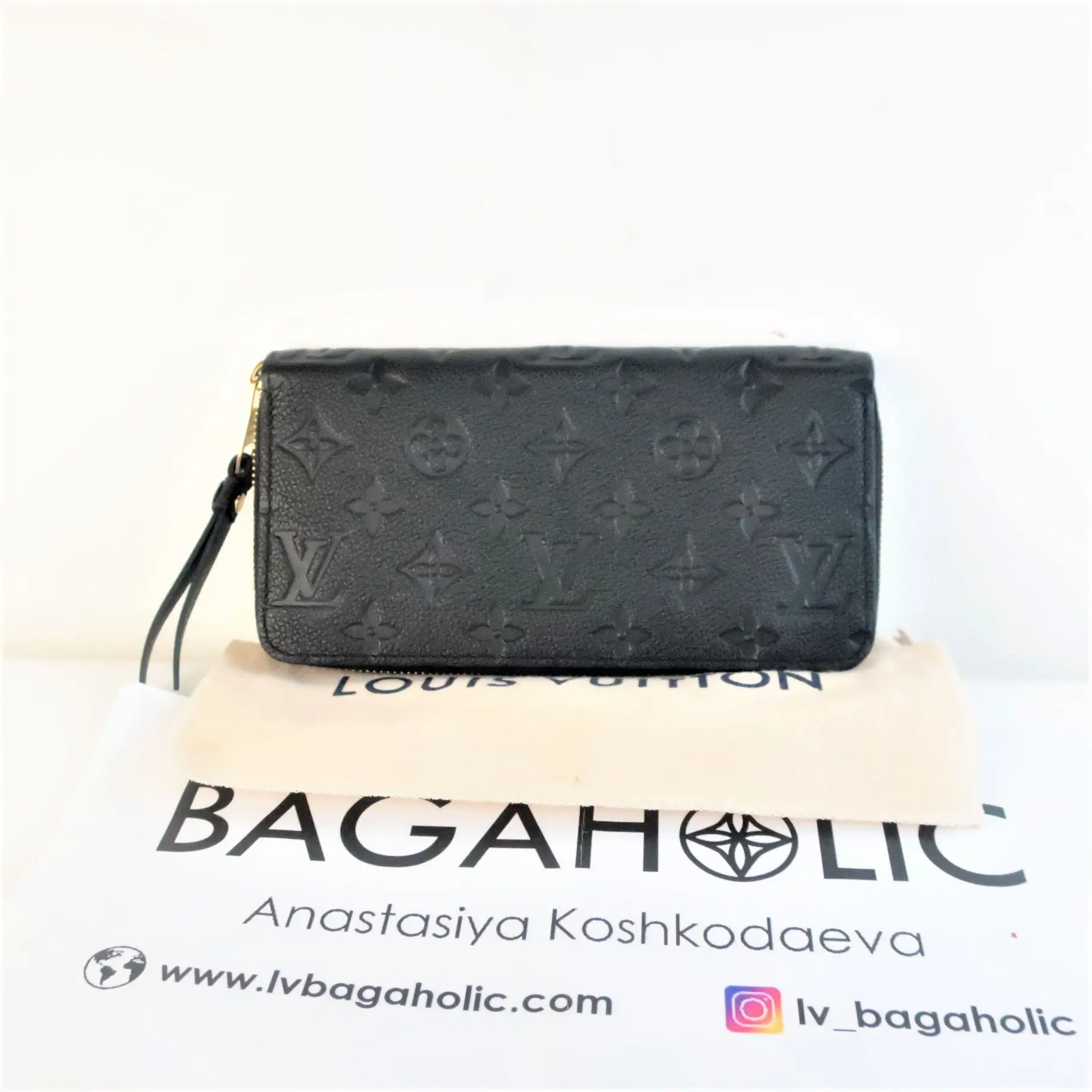 Louis Vuitton Empreinte Leather Noir Zippy wallet - Image 3