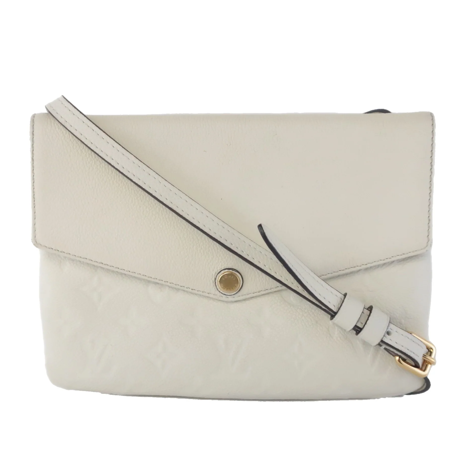 Louis Vuitton Monogram Empreinte Leather Neige Twice/Twinset Crossbody Bag - Image 2