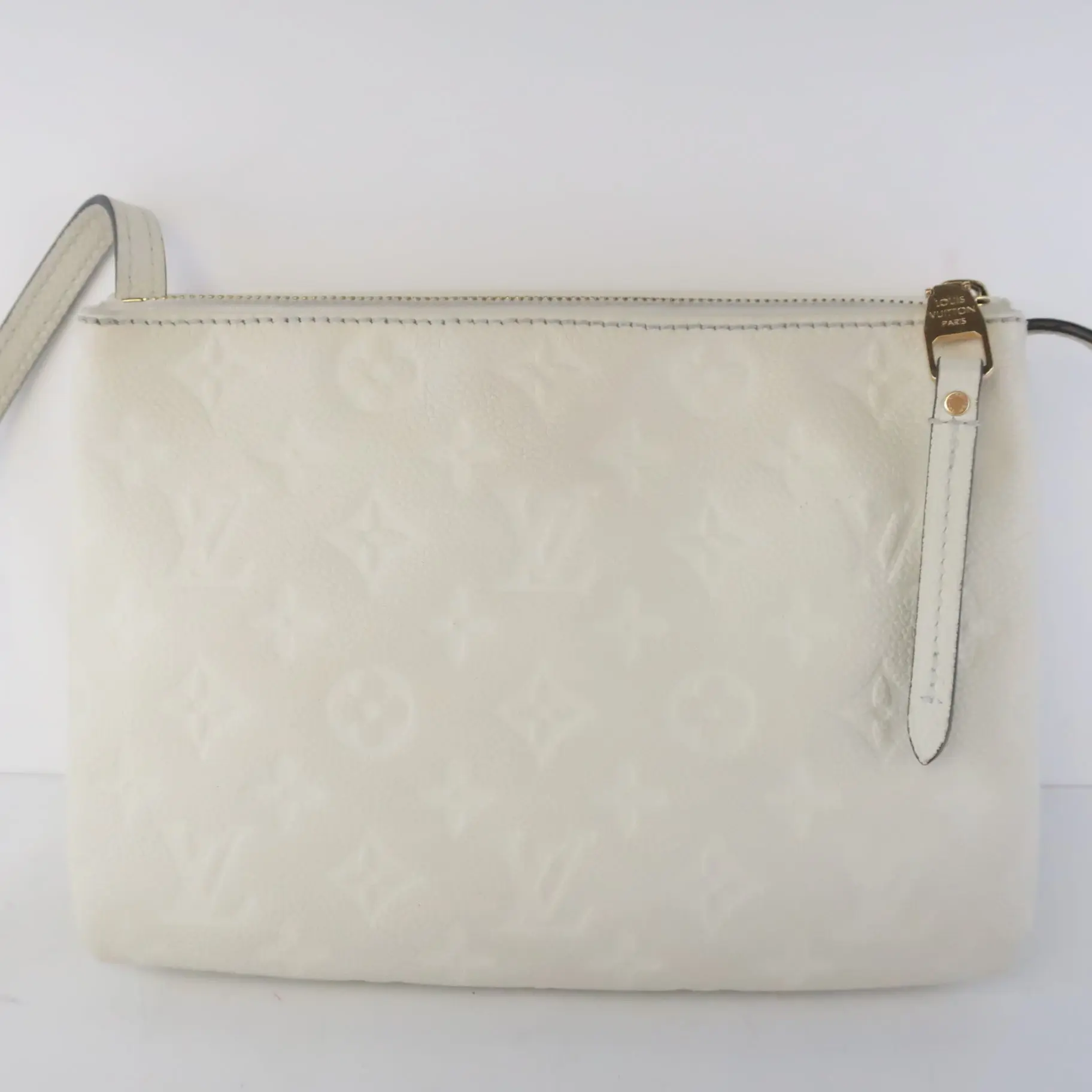 Louis Vuitton Monogram Empreinte Leather Neige Twice/Twinset Crossbody Bag - Image 5