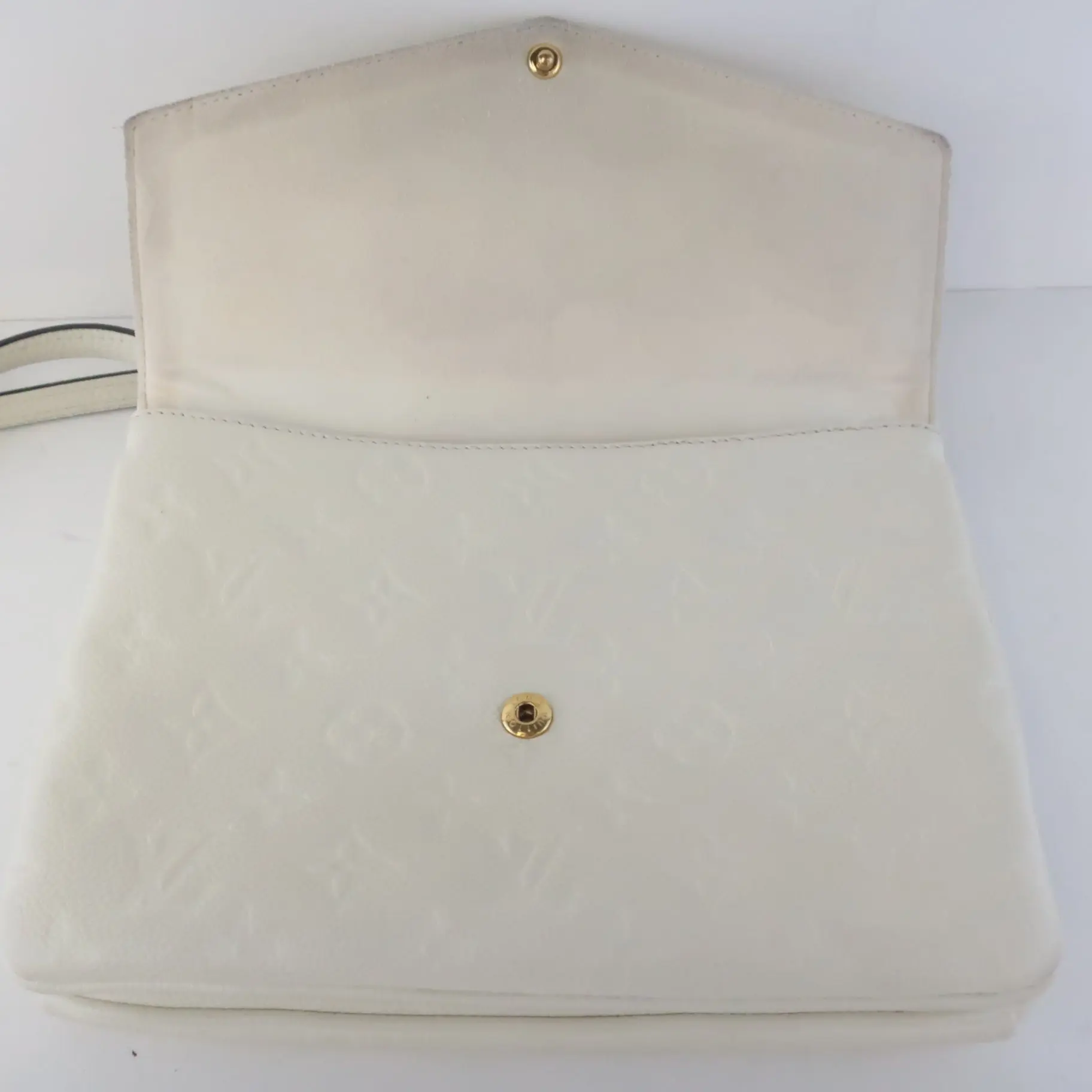 Louis Vuitton Monogram Empreinte Leather Neige Twice/Twinset Crossbody Bag - Image 6