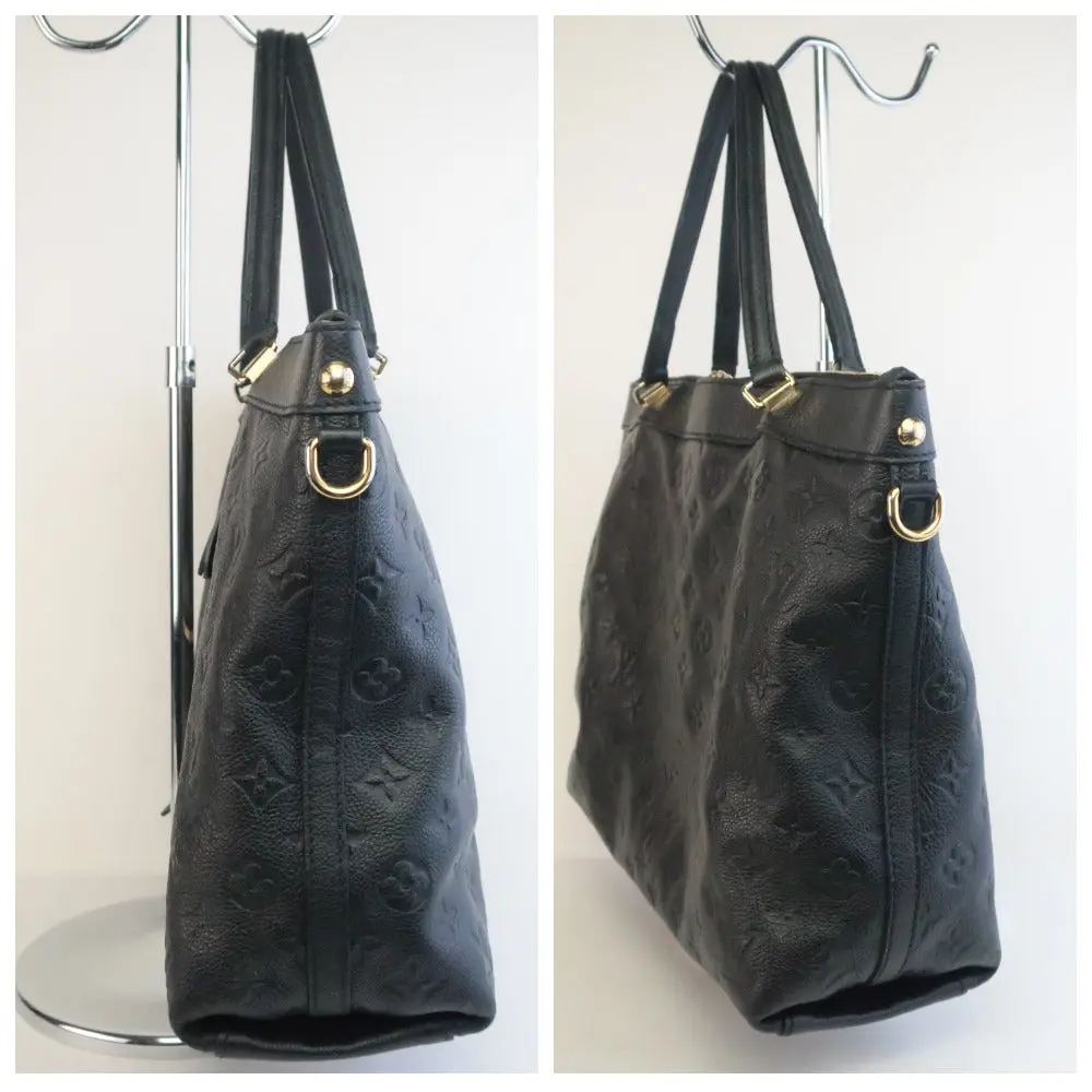 Louis Vuitton Monogram Empreinte Leather Noir Bastille MM Bag - Image 7