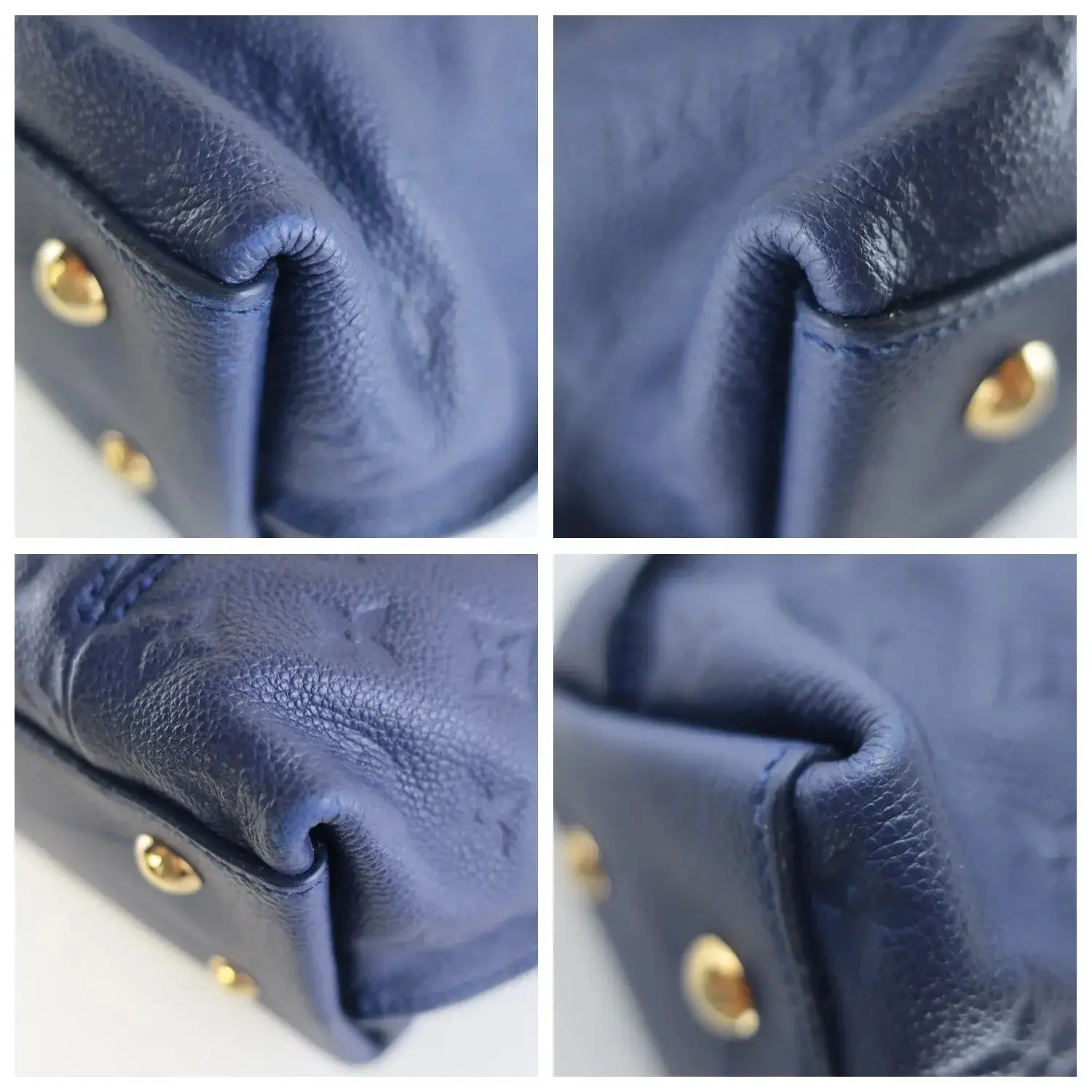 Louis Vuitton Blue Monogram Empreinte Metis Hobo Bag - Image 10