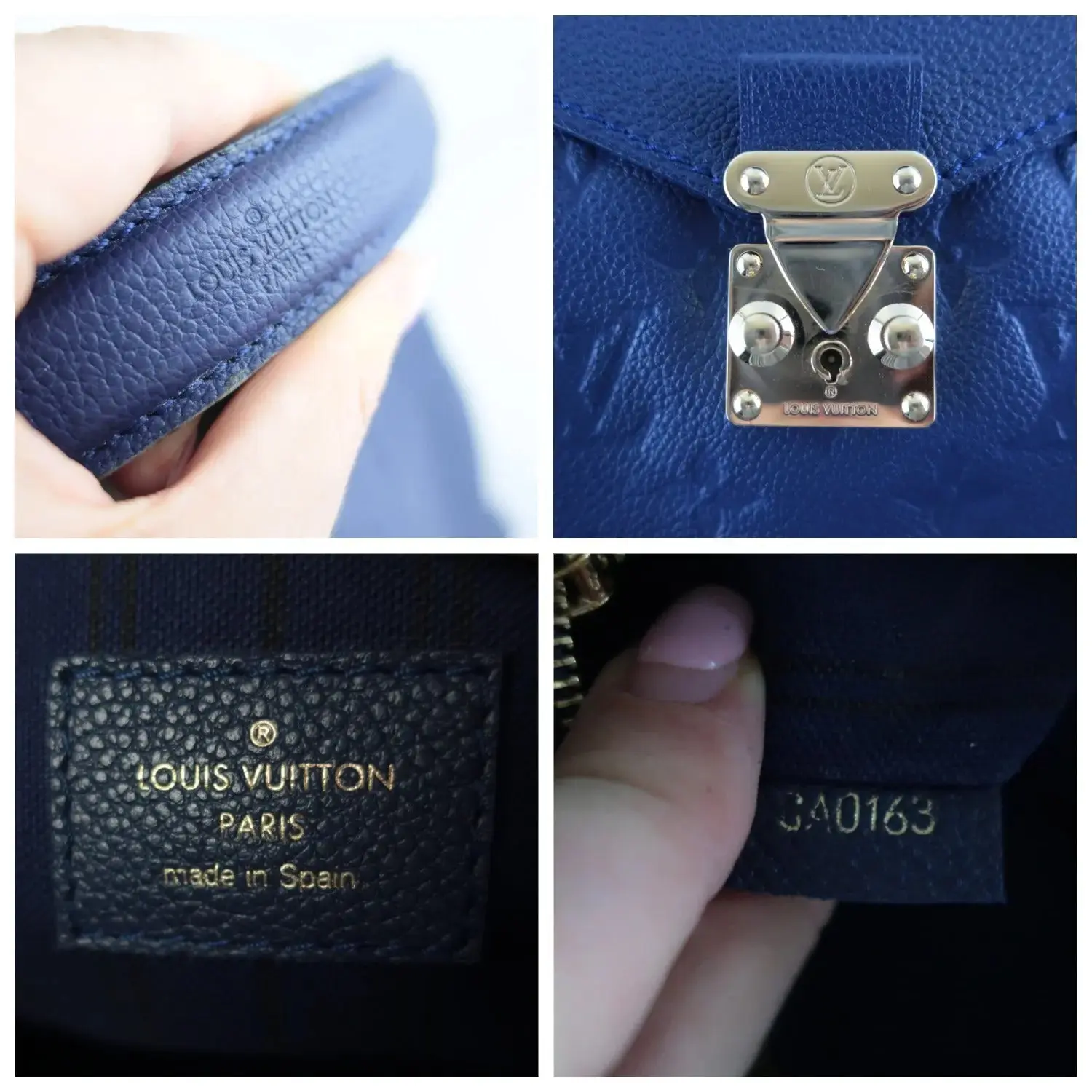 Louis Vuitton Blue Monogram Empreinte Metis Hobo Bag - Image 12