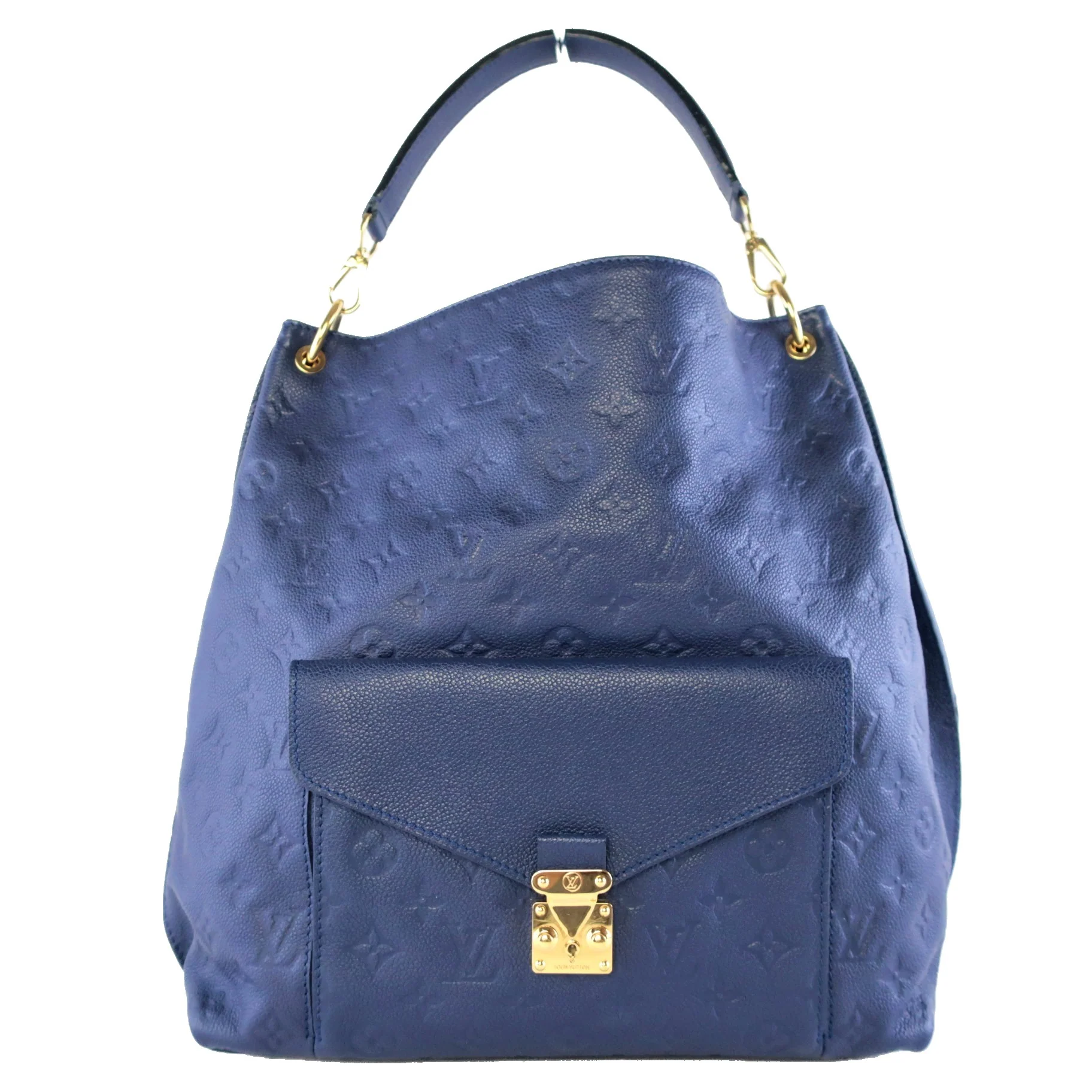 Louis Vuitton Blue Monogram Empreinte Metis Hobo Bag - Image 2