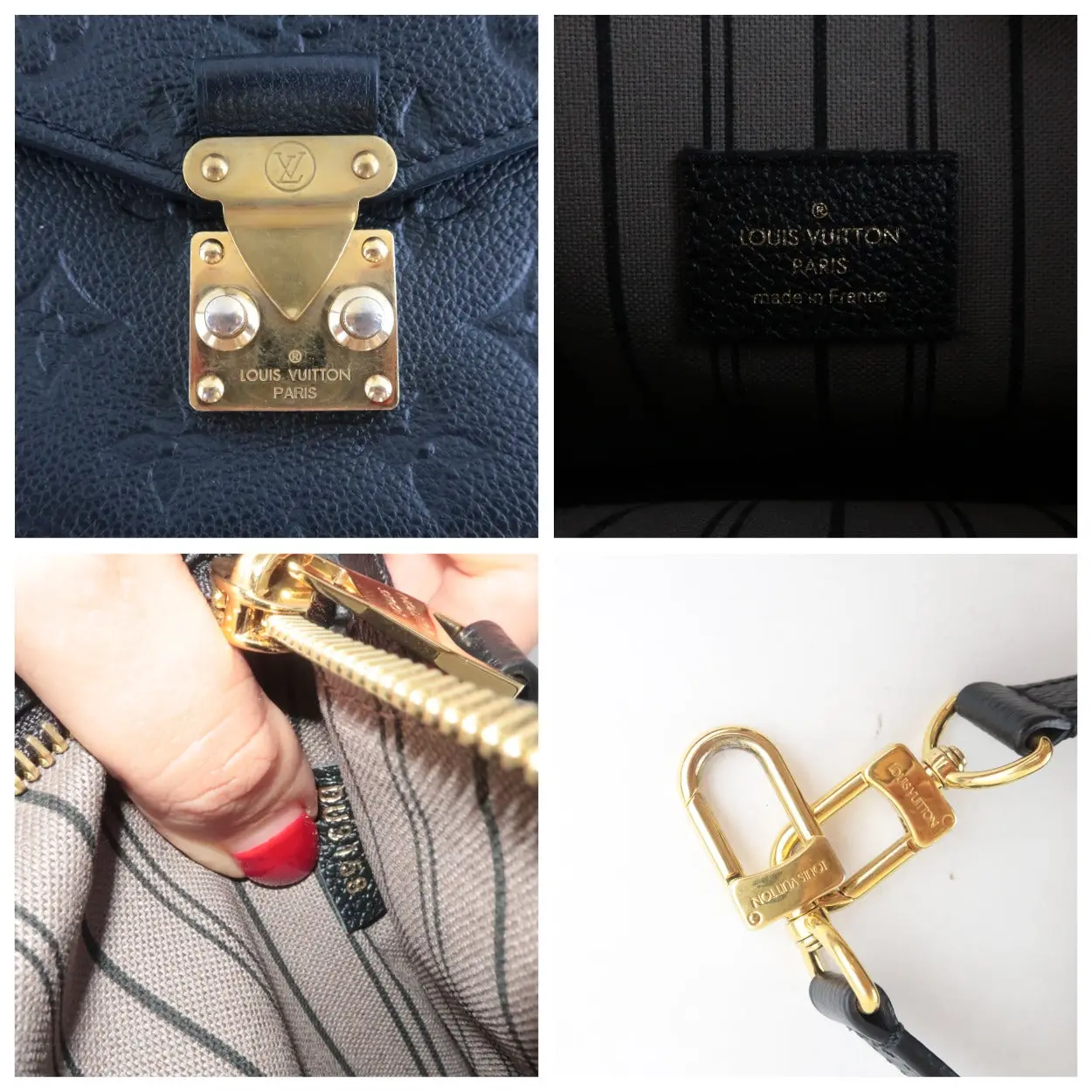 Louis Vuitton Monogram Empreinte Noir Pochette Metis Crossbody Bag - Image 13