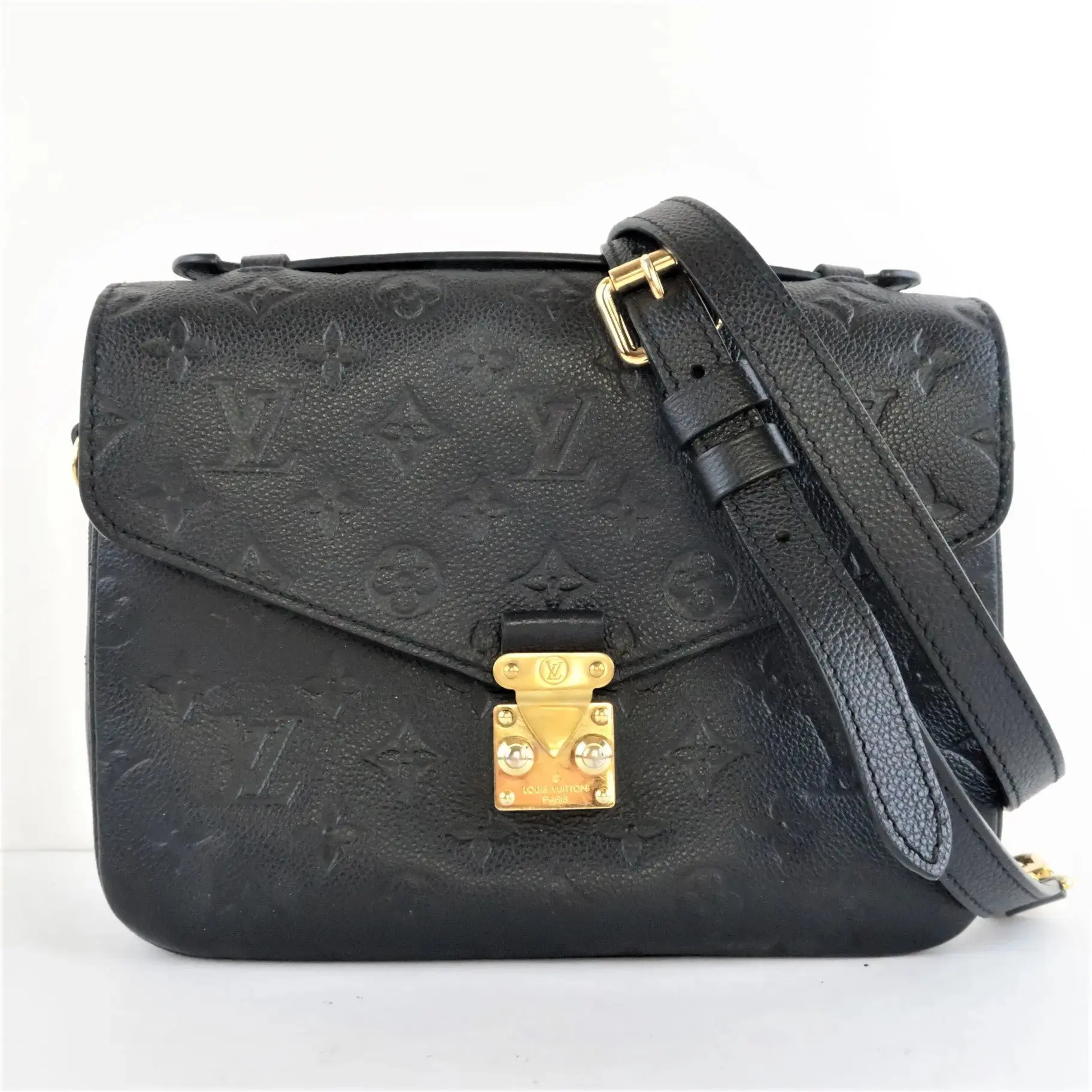 Louis Vuitton Monogram Empreinte Noir Pochette Metis Crossbody Bag - Image 2