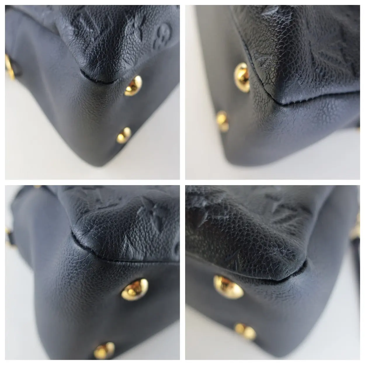 Louis Vuitton Monogram Empreinte Marine Rouge Ponthieu PM Crossbody Bag - Image 15