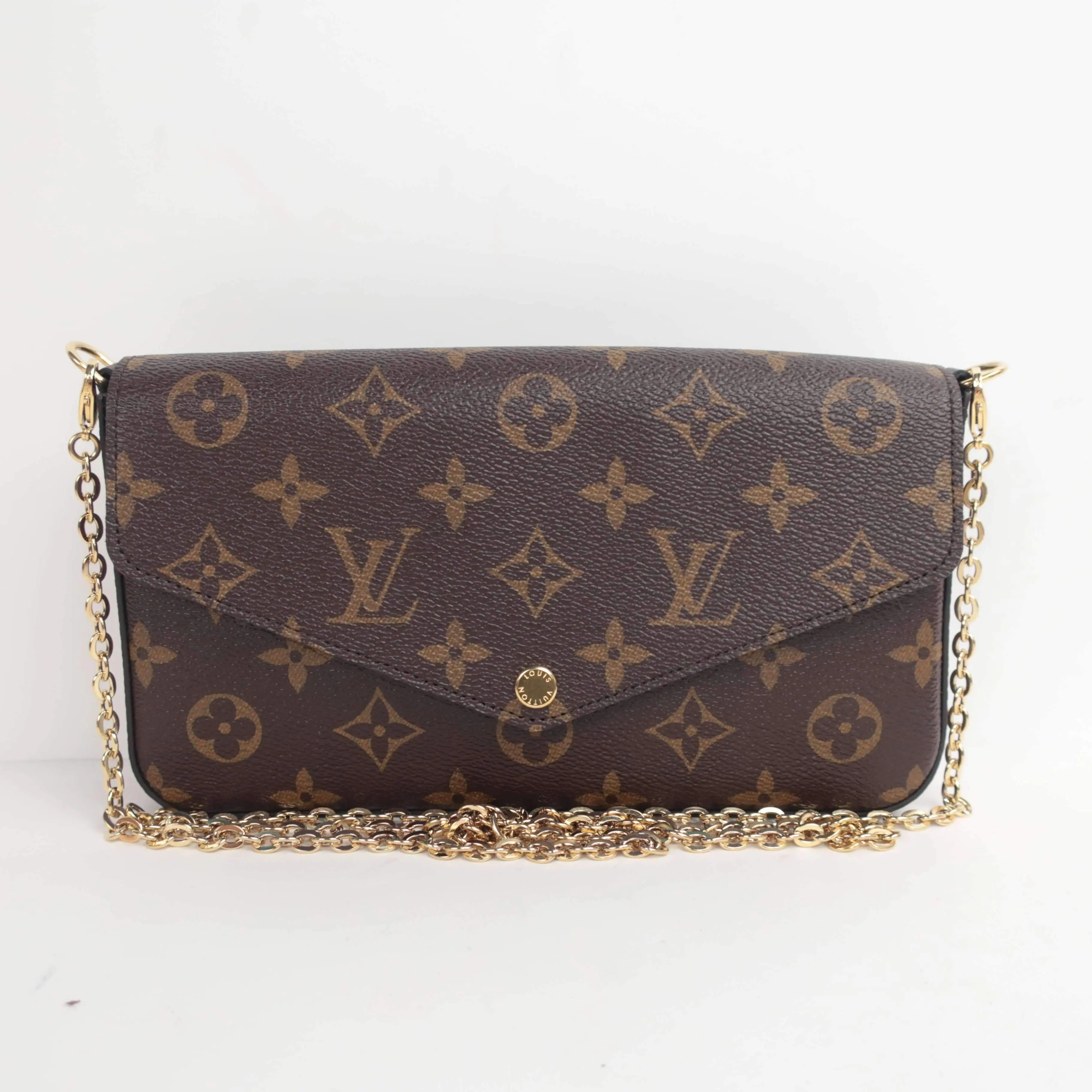 Louis Vuitton Monogram Felicie bag with Fuchsia Inserts - Image 2