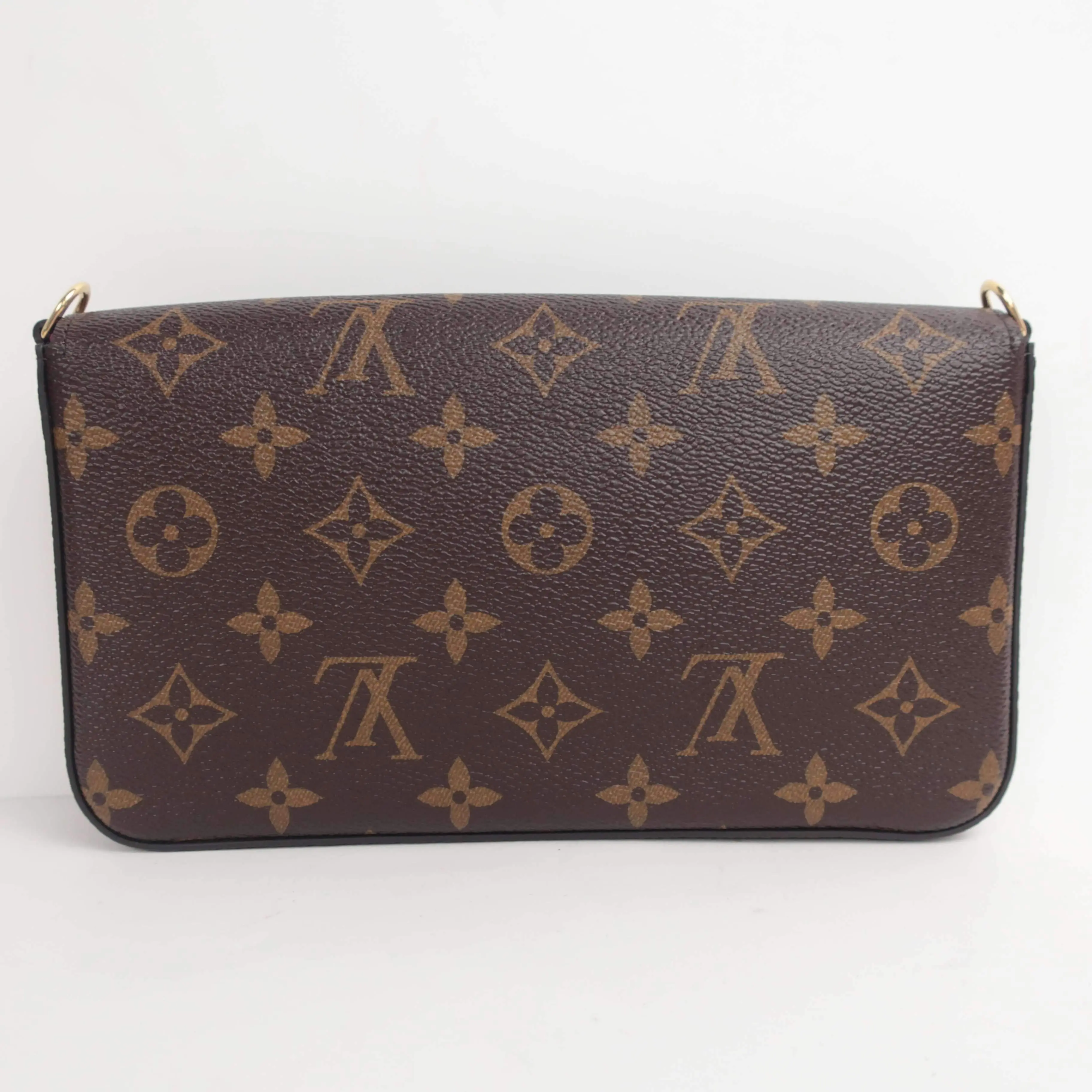 Louis Vuitton Monogram Felicie bag with Fuchsia Inserts - Image 3