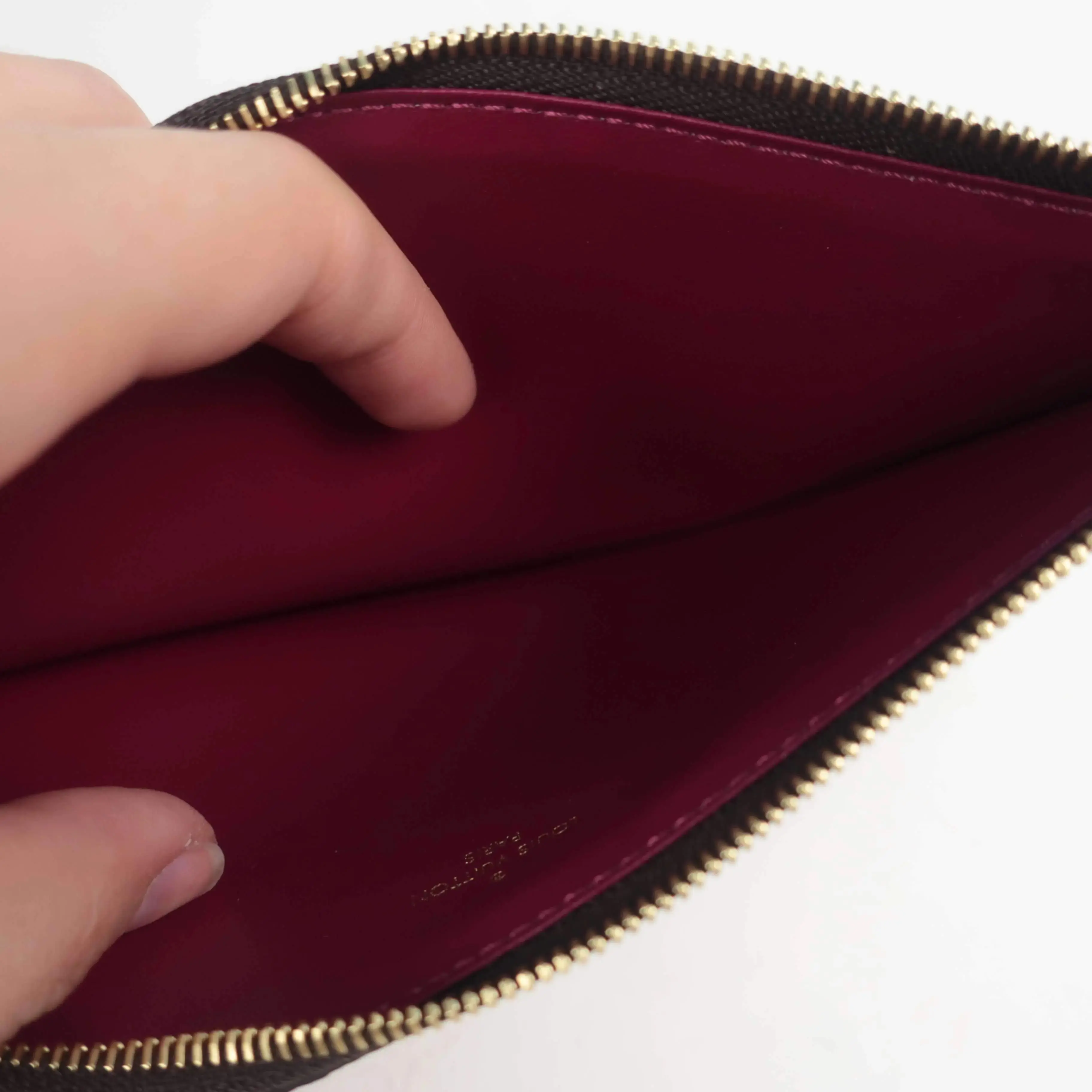 Louis Vuitton Monogram Felicie bag with Fuchsia Inserts - Image 59