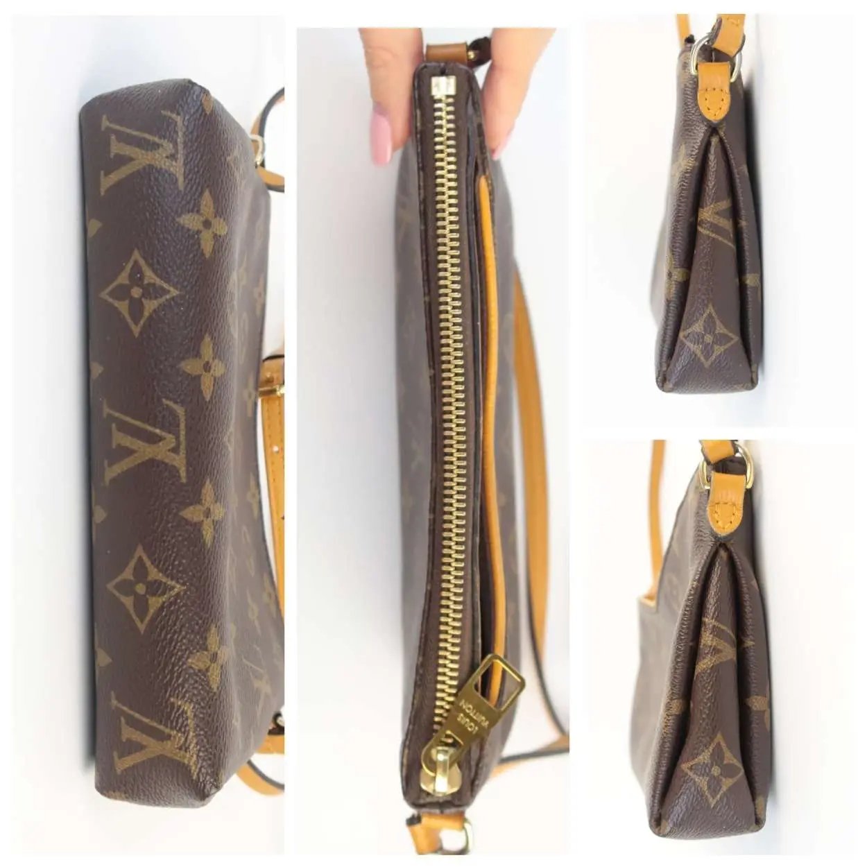 Louis Vuitton Monogram Safran Pallas Clutch (Employee Edition) - Image 7