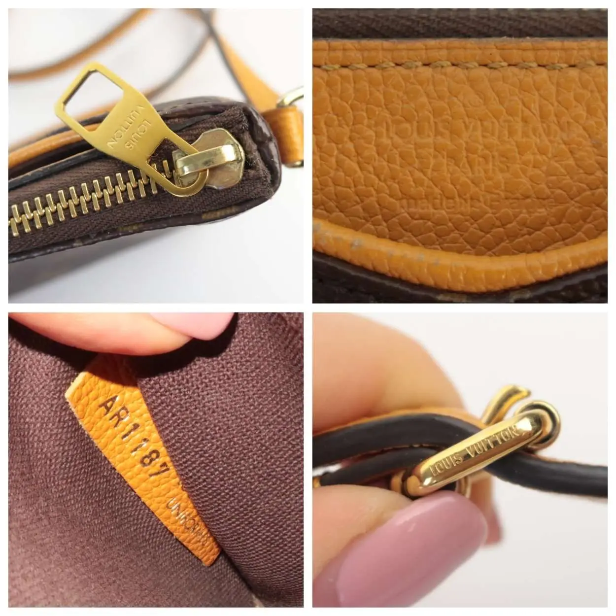 Louis Vuitton Monogram Safran Pallas Clutch (Employee Edition) - Image 9