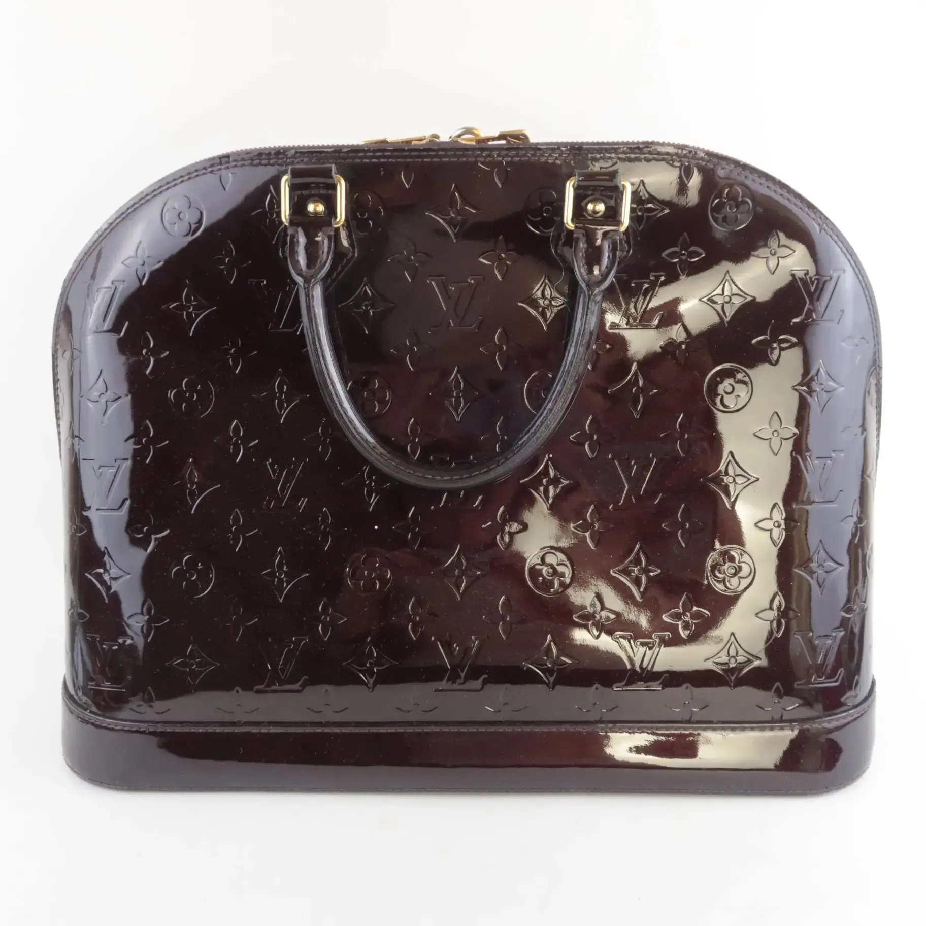 Louis Vuitton Monogram Vernis Alma MM Amarante Bag - Image 5