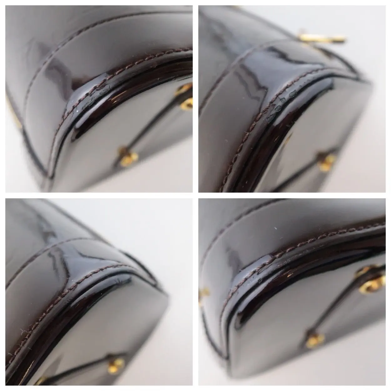 Louis Vuitton Monogram Vernis Alma MM Amarante Bag - Image 10
