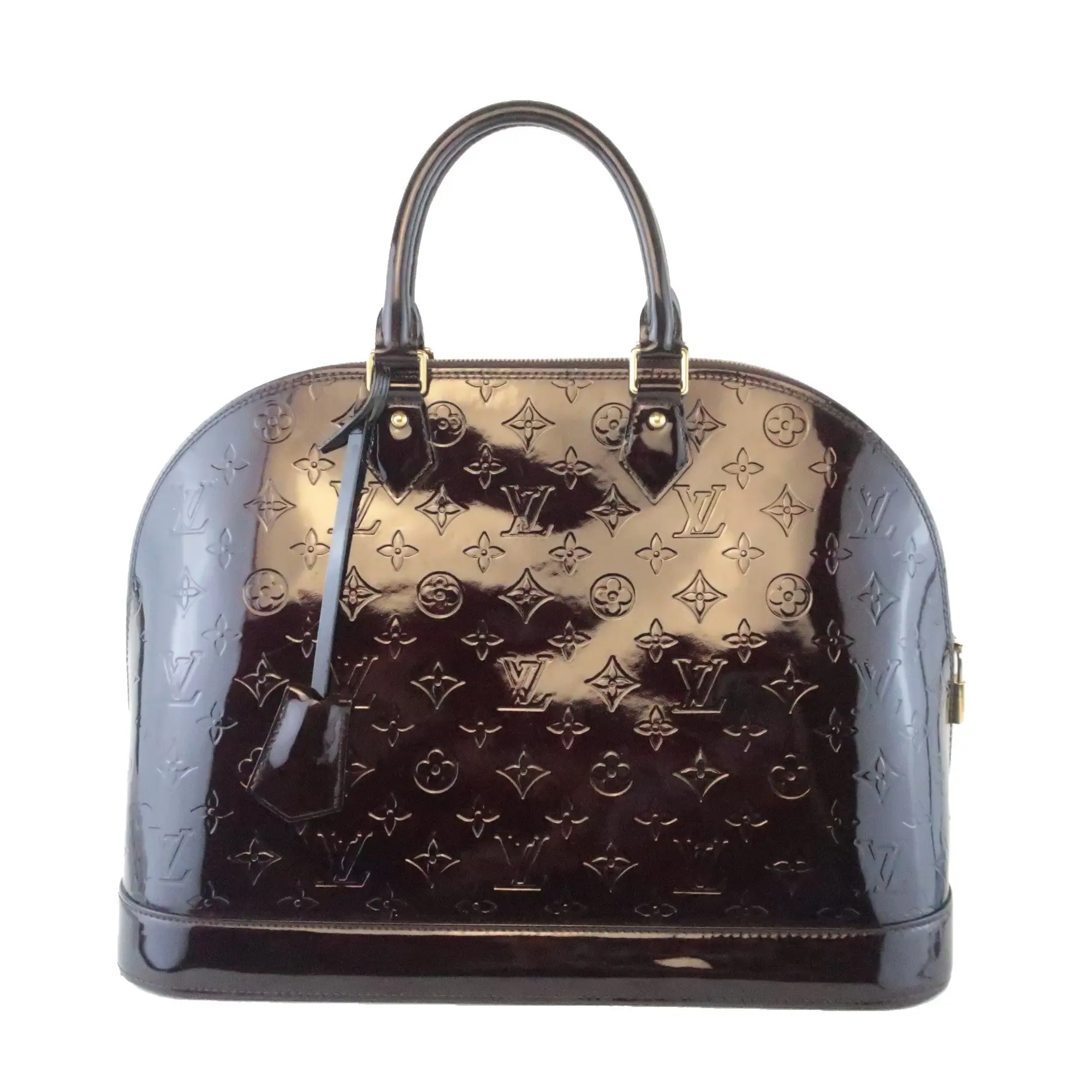 Louis Vuitton Monogram Vernis Alma MM Amarante Bag - Image 2