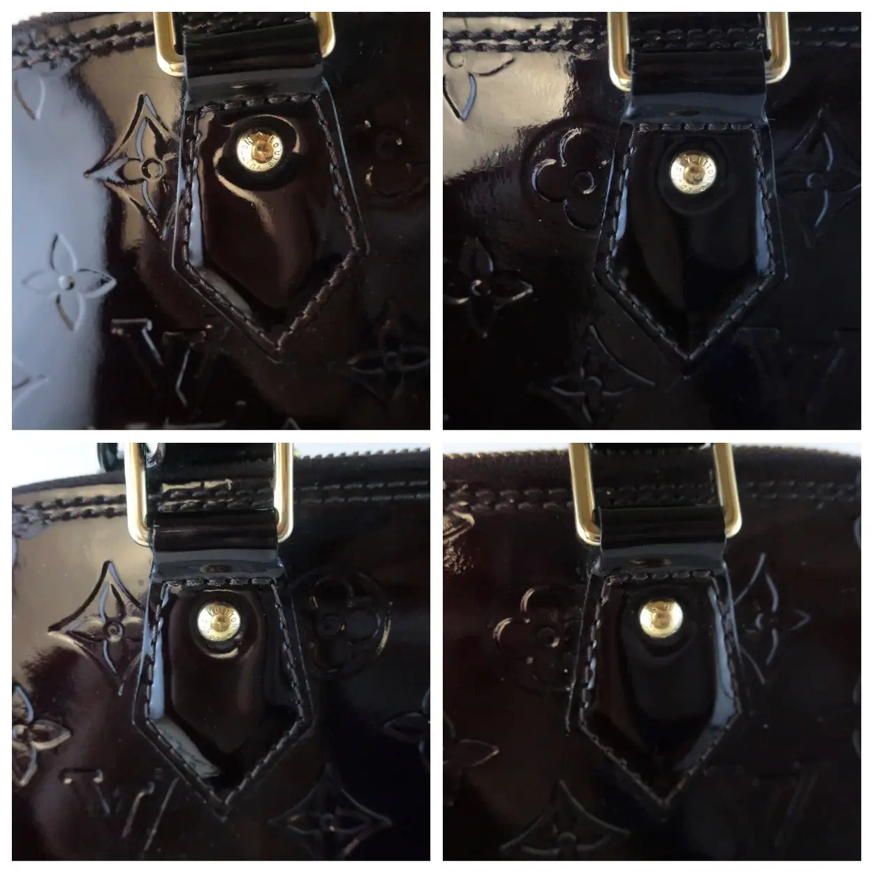 Louis Vuitton Monogram Vernis Alma MM Amarante Bag - Image 8