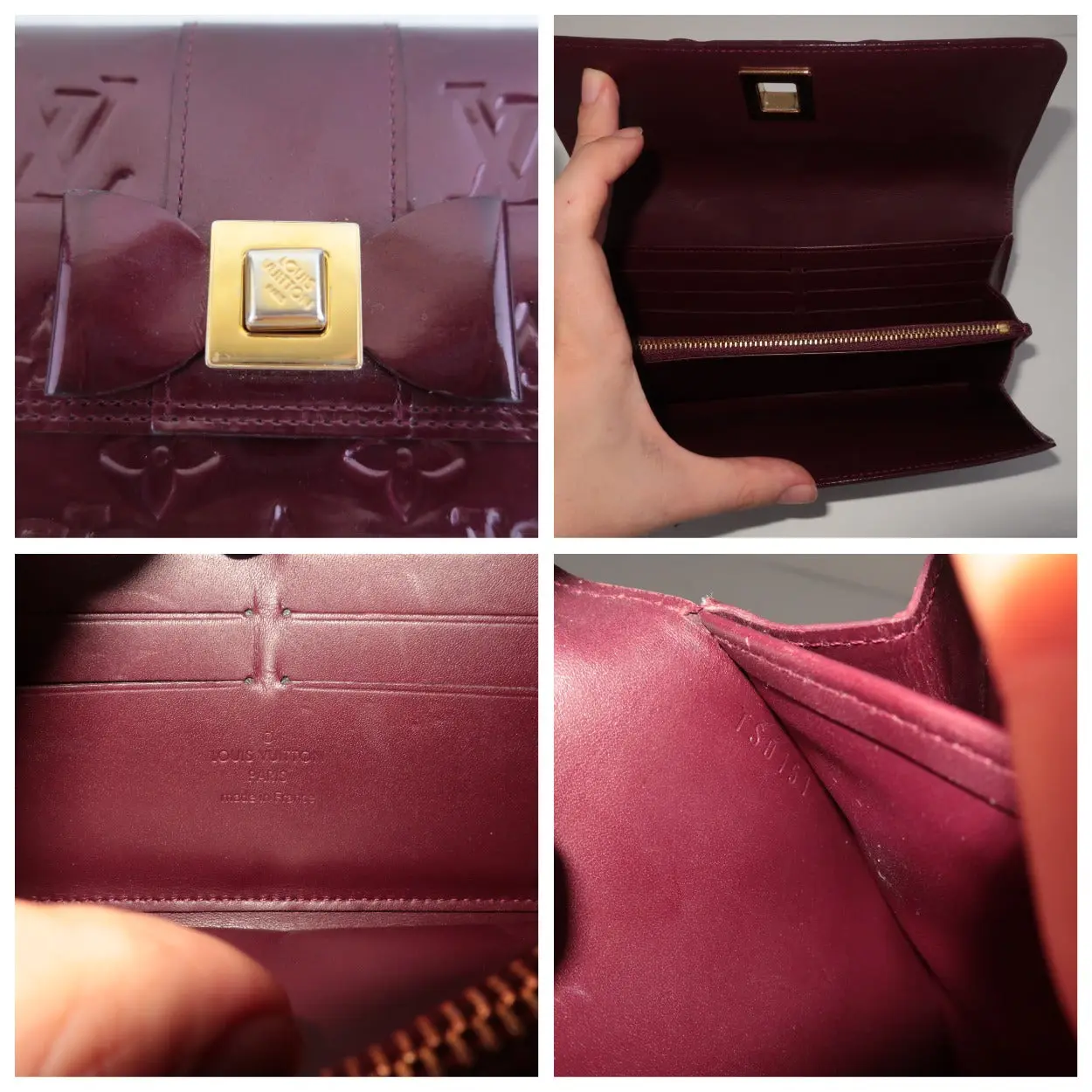 Louis Vuitton Monogram Vernis Sarah Noeud Wallet - Image 8