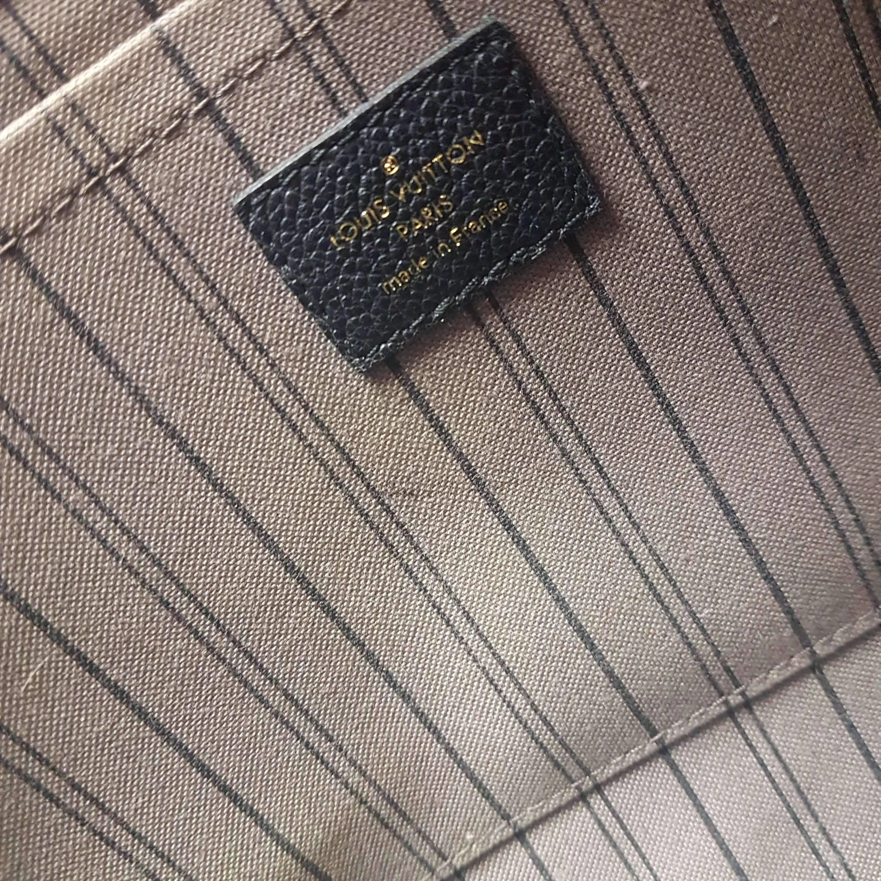 Louis Vuitton Montaigne GM Noir Empreinte Leather Bag - Image 44