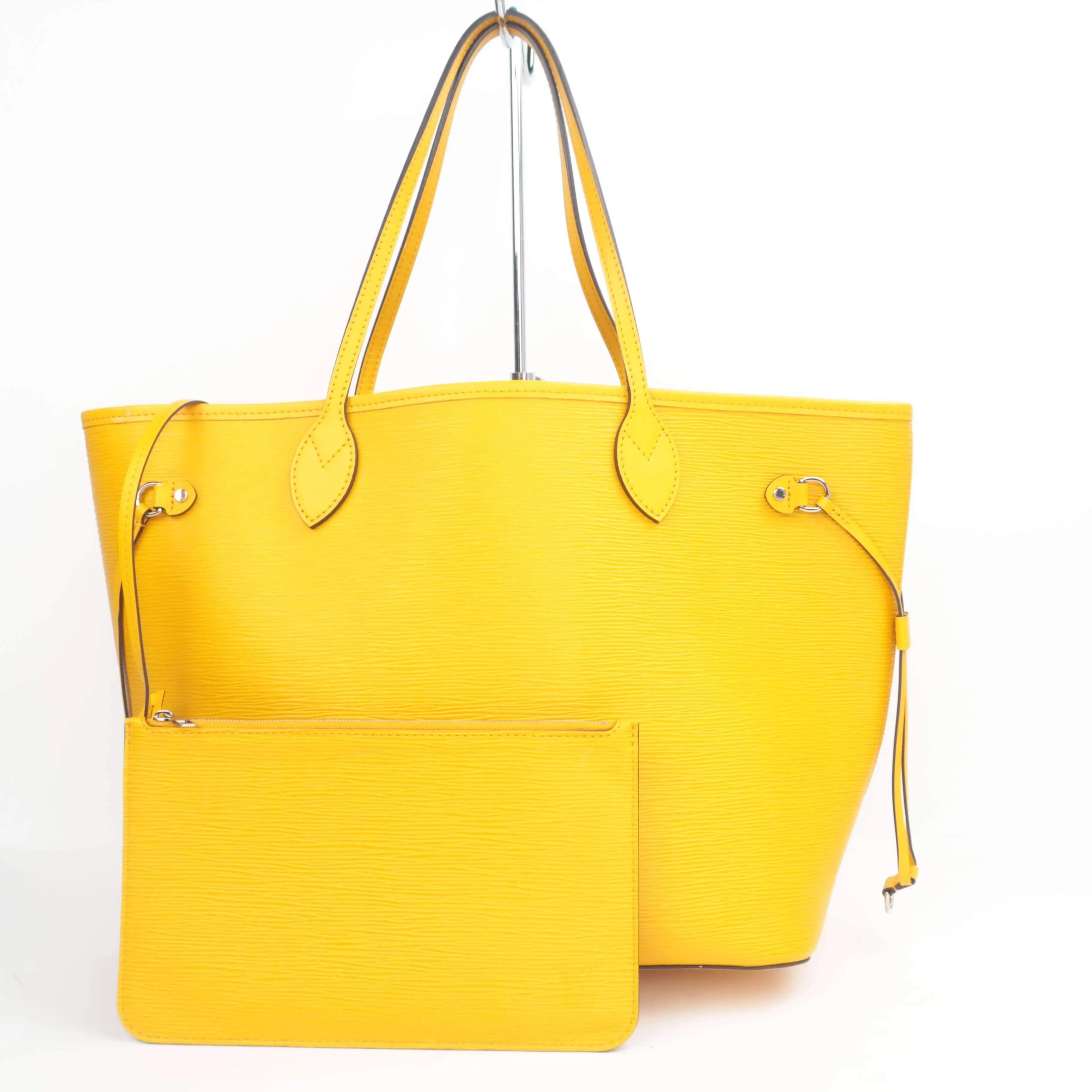Louis Vuitton Neverfull MM Epi Yellow with pouch - Image 3
