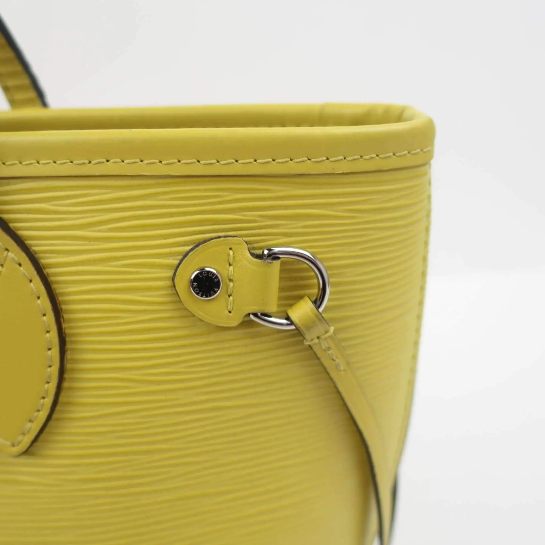Louis Vuitton Neverfull PM Yellow Epi with Pouch - Image 14