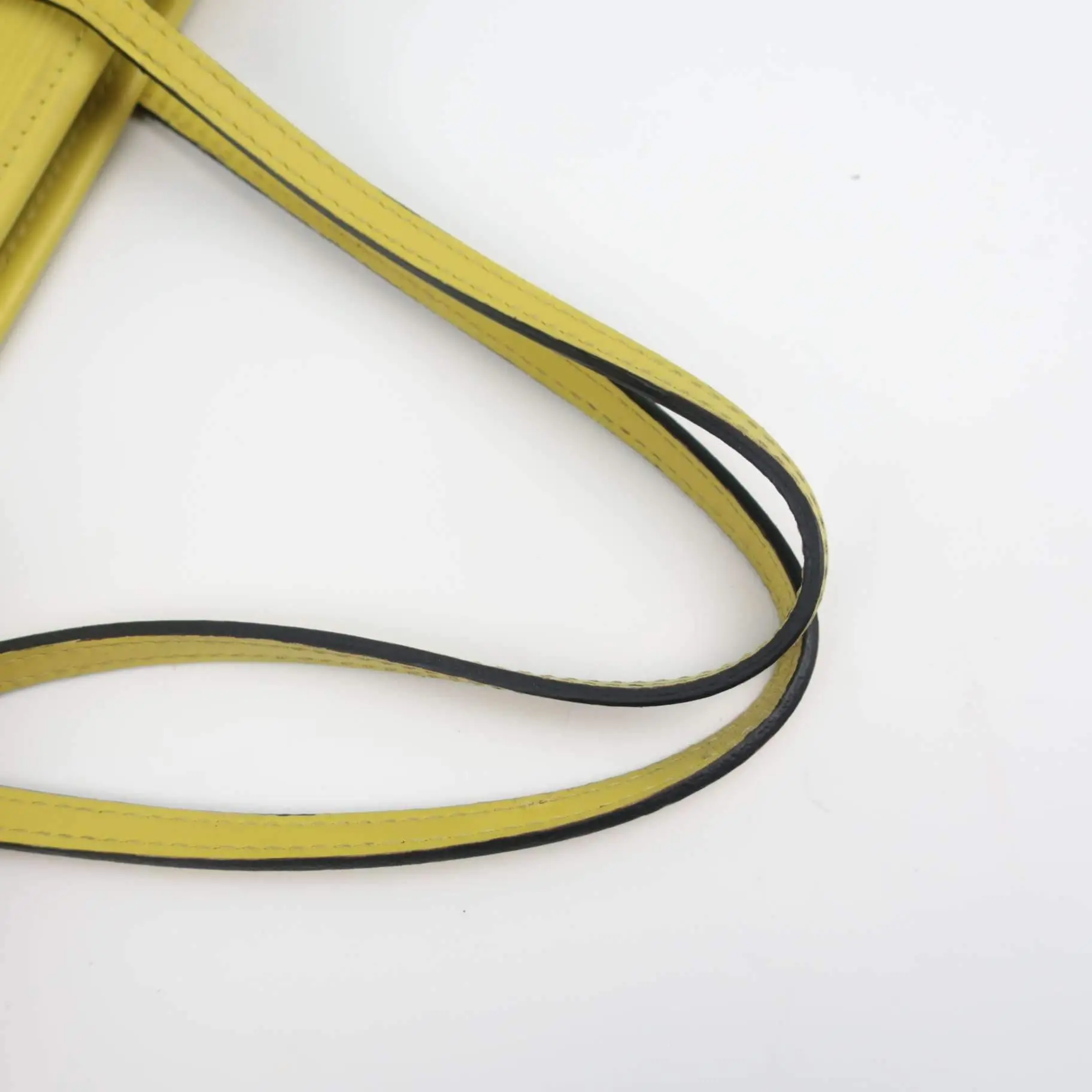 Louis Vuitton Neverfull PM Yellow Epi with Pouch - Image 18